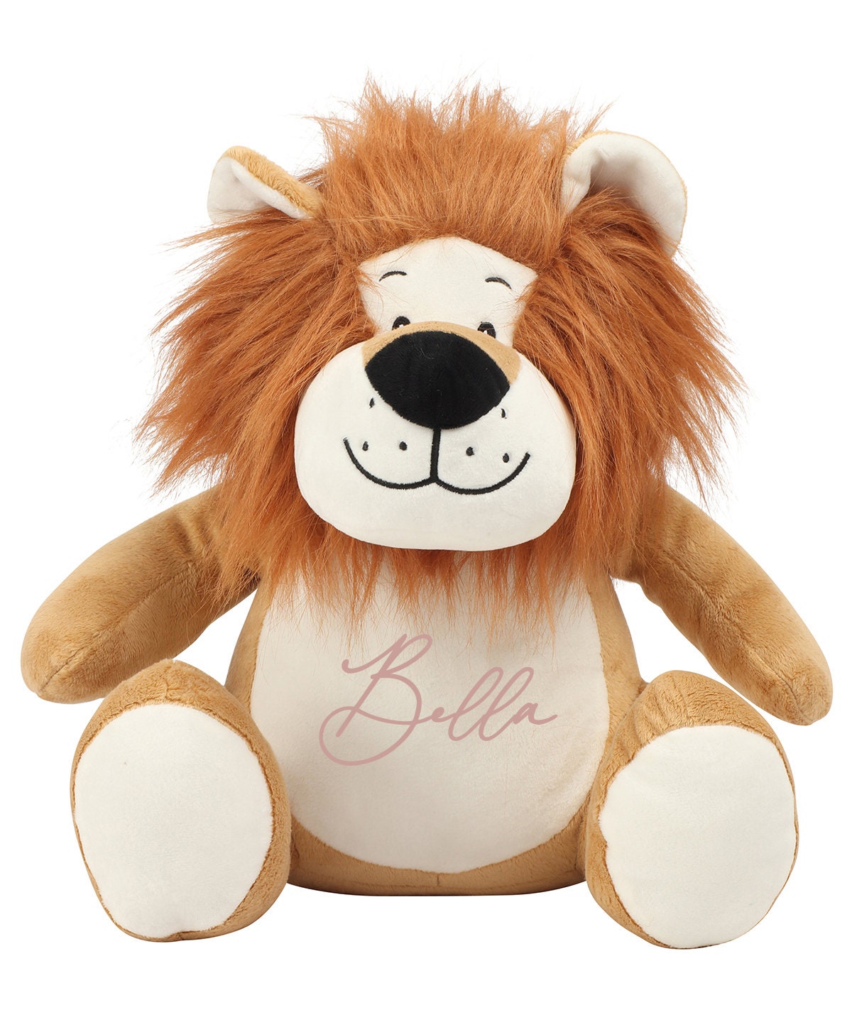 Personalised Lion, New Baby Gift, Customised Plush Soft Toy, Your Name Teddy, Cuddly Toy, Girls and Boys Teddy Baby Shower Gift