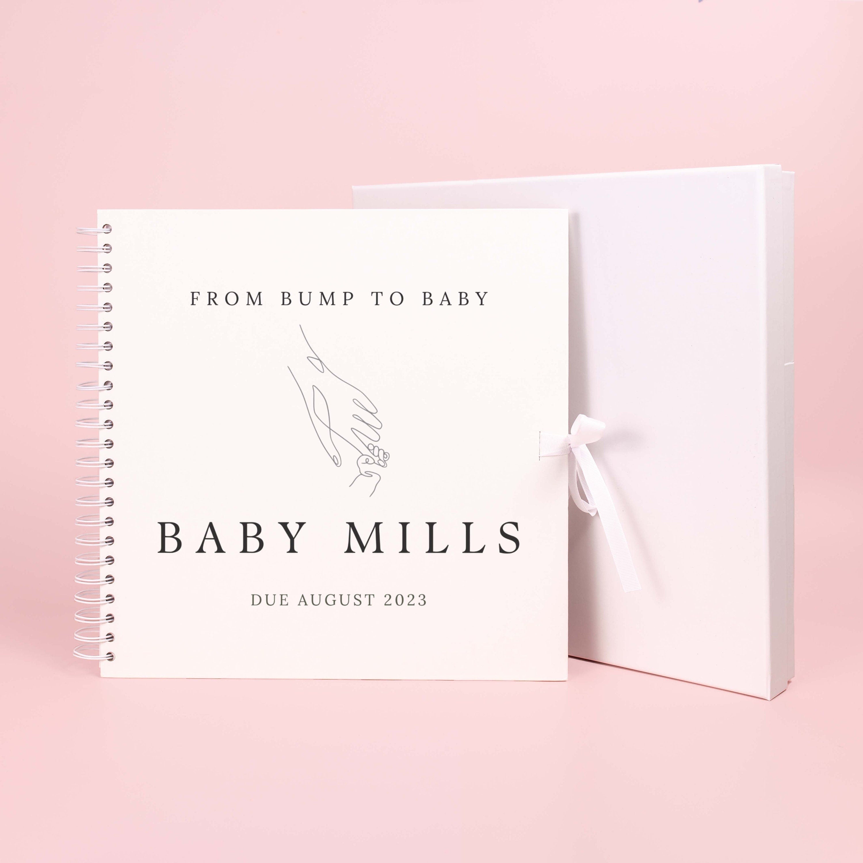 From bump to baby scrapbook, pregnancy scrapbook, pregnancy journal, new baby memory book, pregnancy planner, pregnancy album, new mum gift