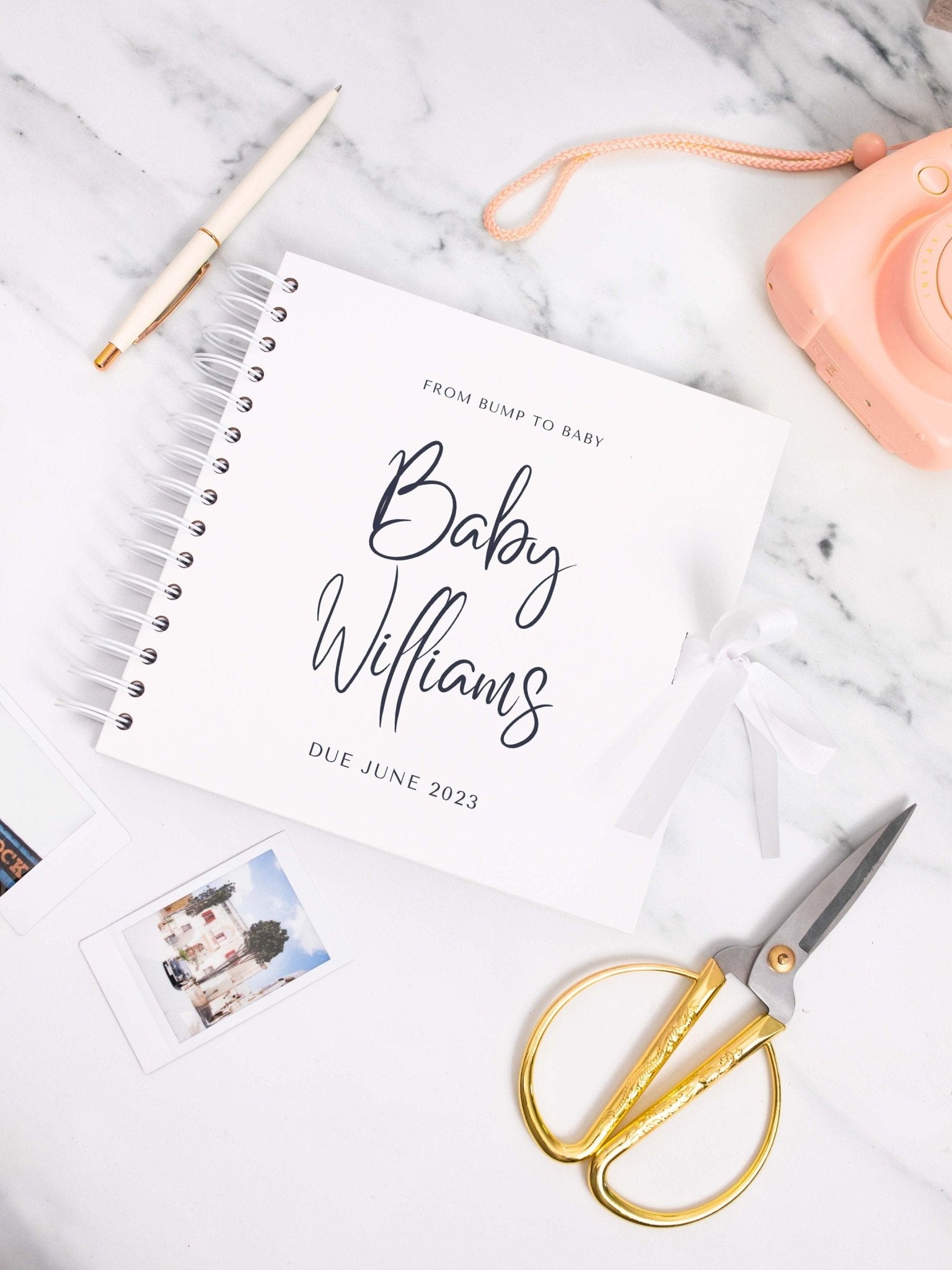 From bump to baby scrapbook, pregnancy scrapbook, pregnancy journal, new baby memory book, pregnancy planner, pregnancy album, new mum gift - Jessica Hollie Gifts