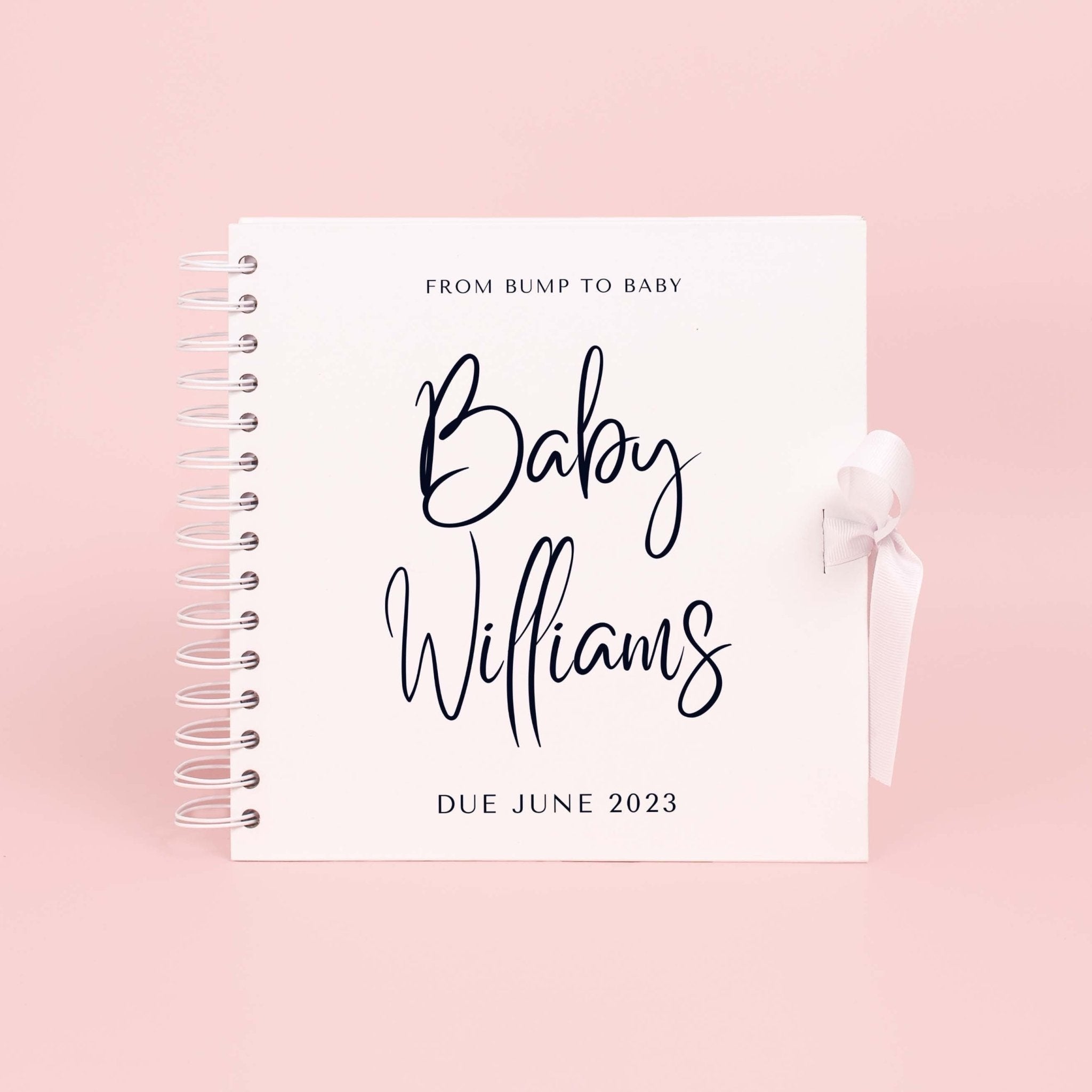 From bump to baby scrapbook, pregnancy scrapbook, pregnancy journal, new baby memory book, pregnancy planner, pregnancy album, new mum gift - Jessica Hollie Gifts