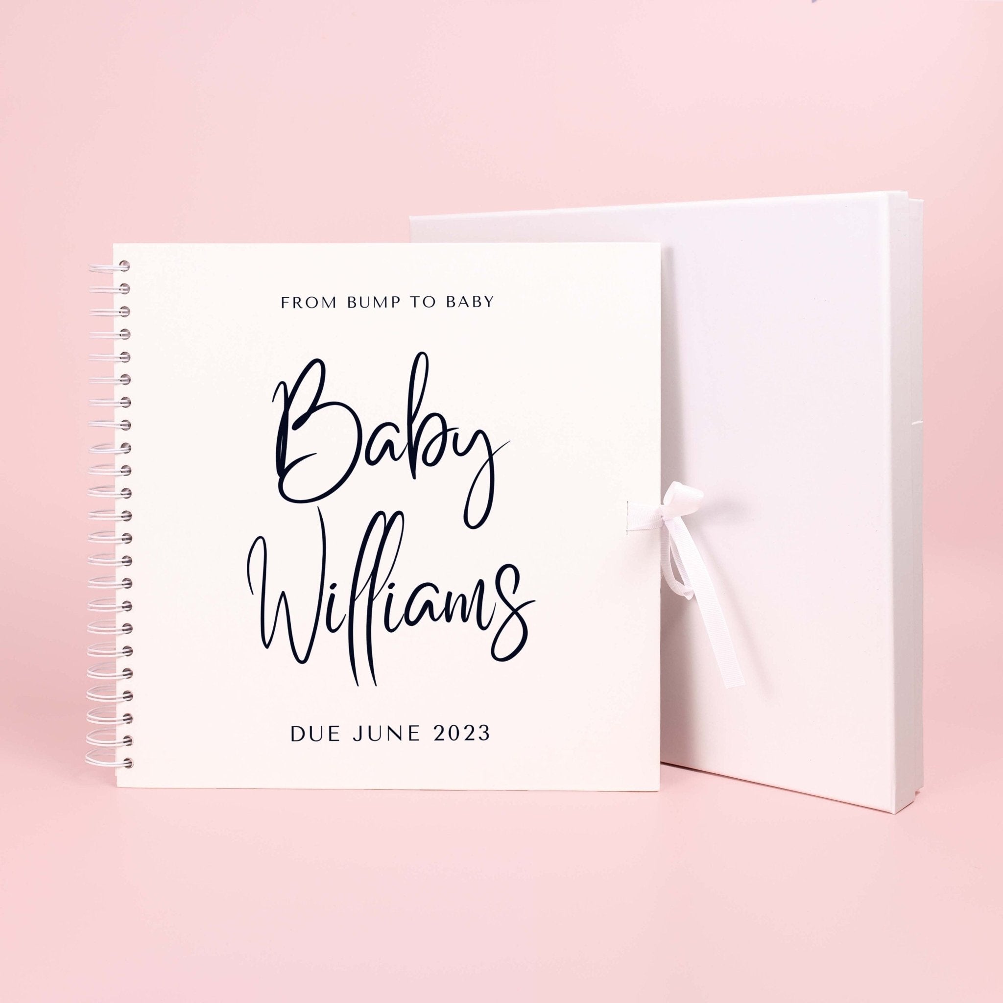 From bump to baby scrapbook, pregnancy scrapbook, pregnancy journal, new baby memory book, pregnancy planner, pregnancy album, new mum gift - Jessica Hollie Gifts