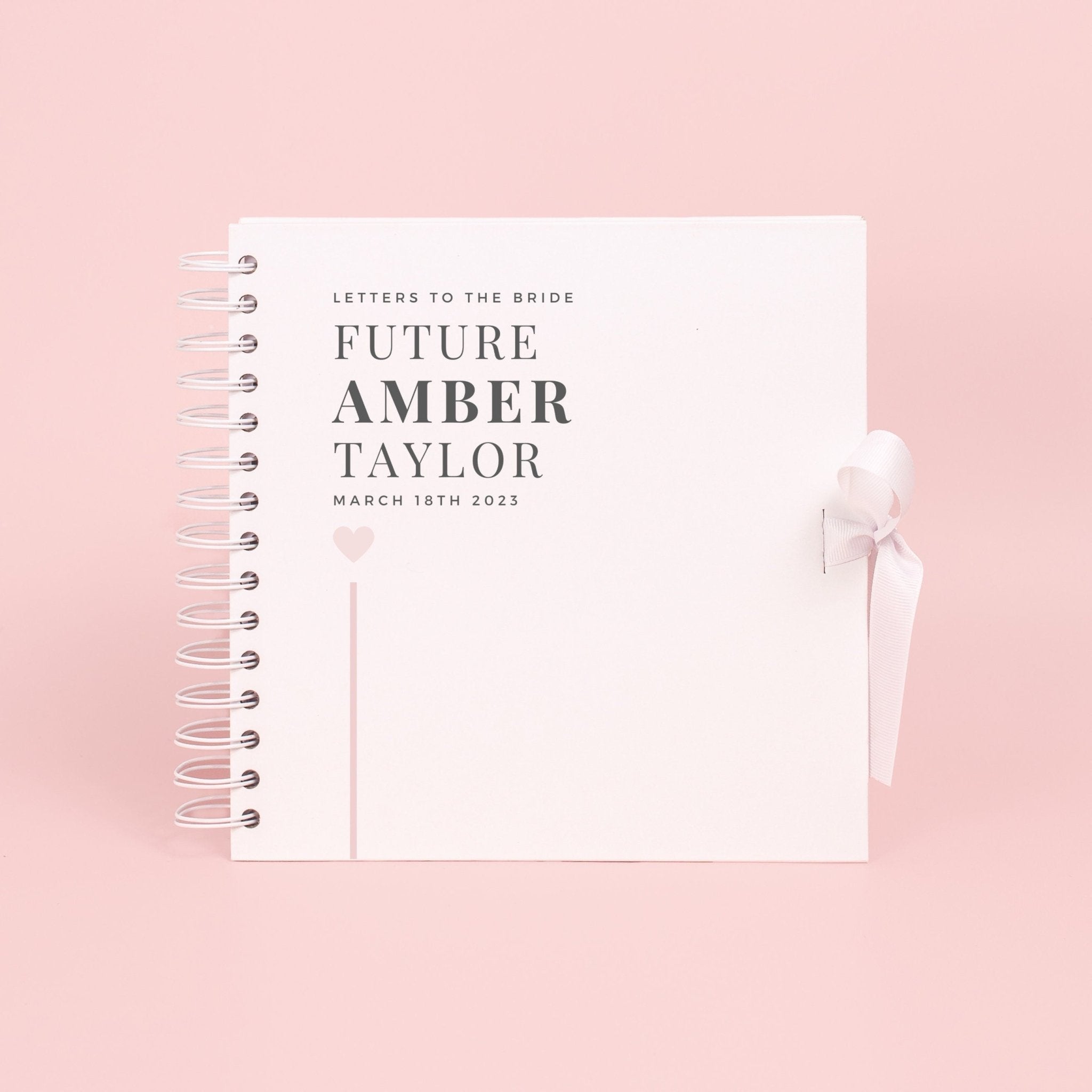 Letters to the Bride Book, Bridal Shower Scrapbook, Hen Party Scrapbook, Bride to be Book, Photo Guest Book, Personalised Bride To Be Gift - Jessica Hollie Gifts
