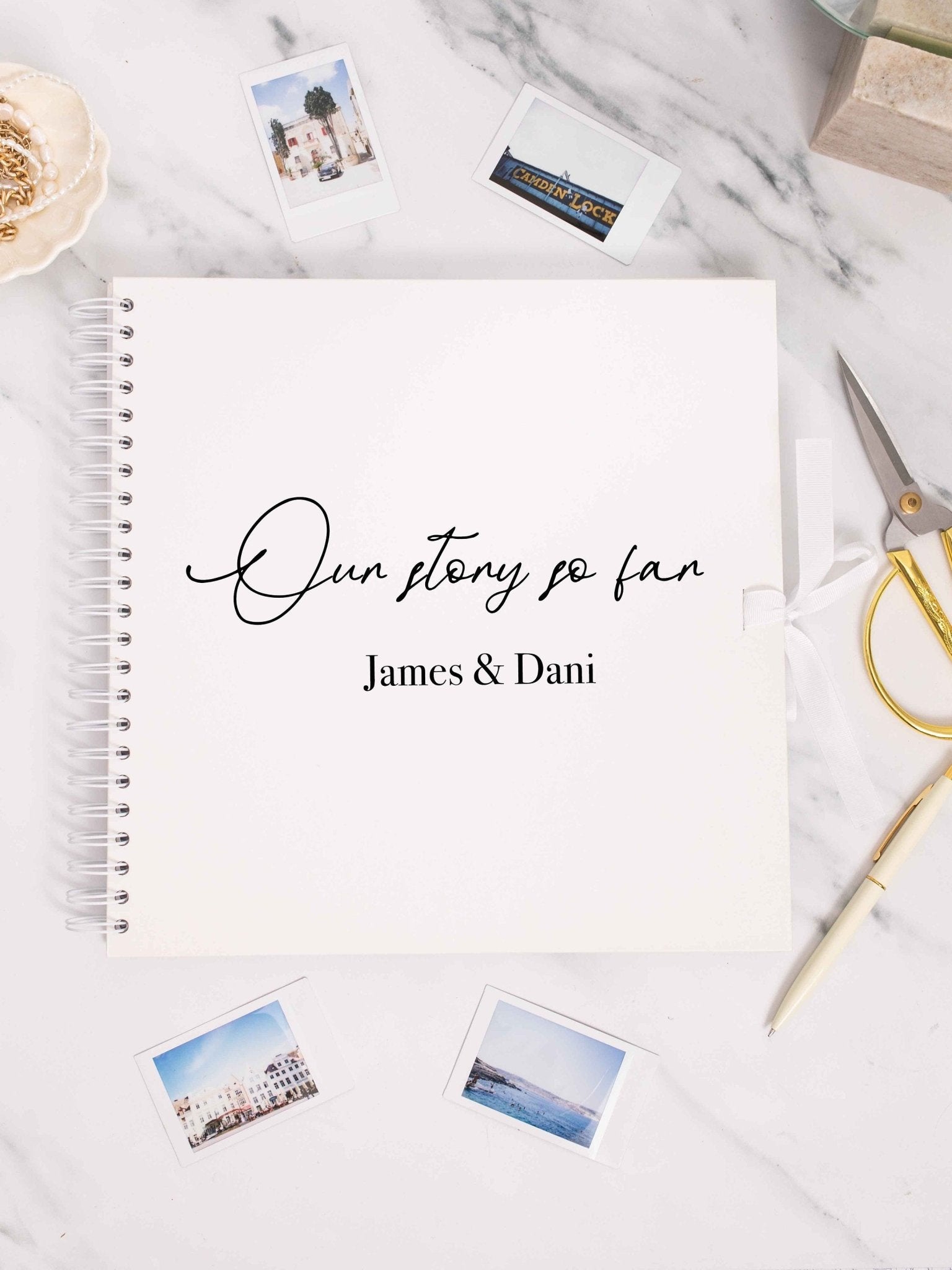 Our Story So Far personalised Scrapbook for couples, couples Memory Book, Gift for girlfriend, Valentine's Anniversary Album the story of us - Jessica Hollie Gifts