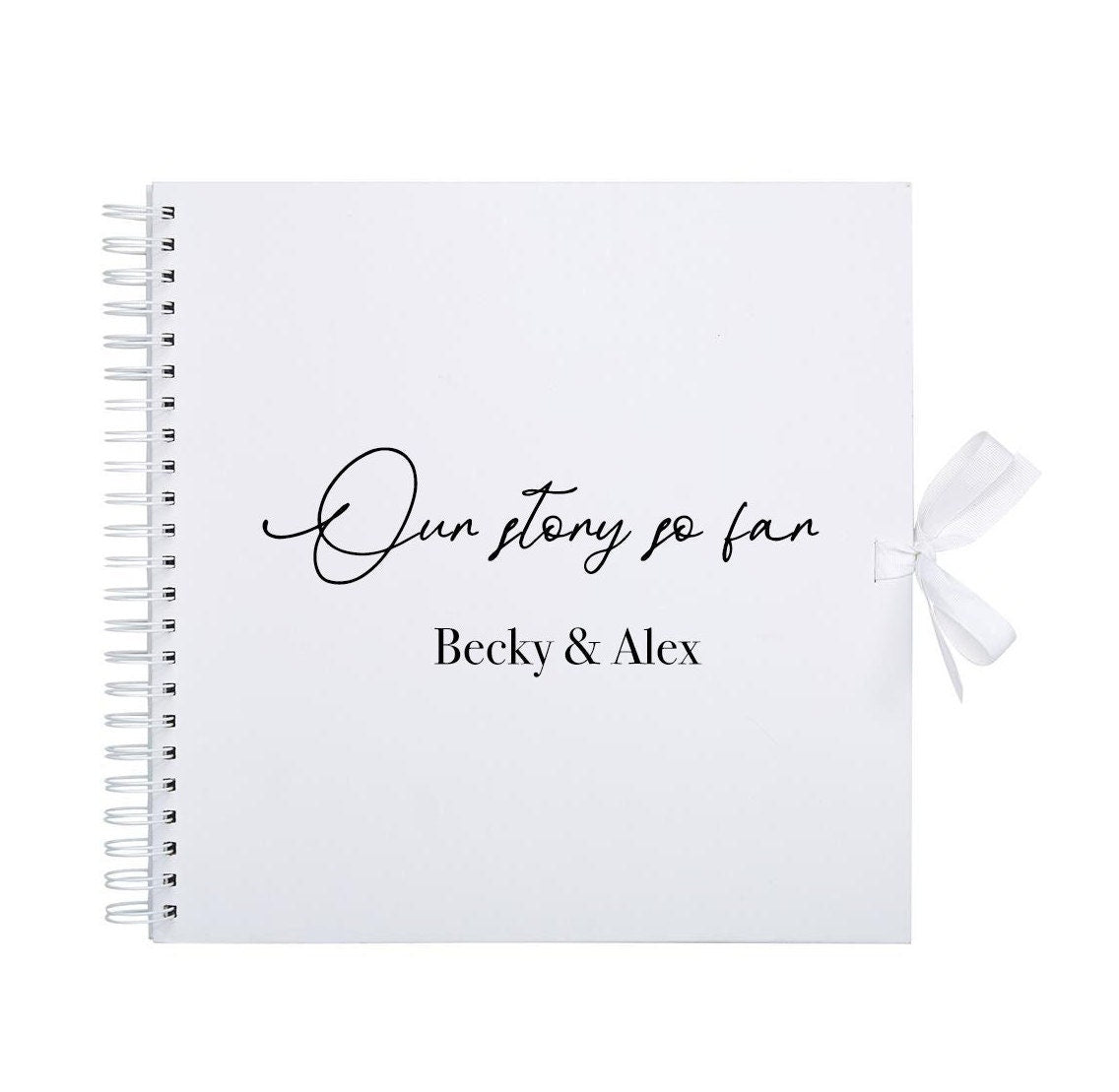 Our Story So Far personalised Scrapbook for couples, couples Memory Book, Gift for girlfriend, Valentine's Anniversary Album the story of us - Jessica Hollie Gifts