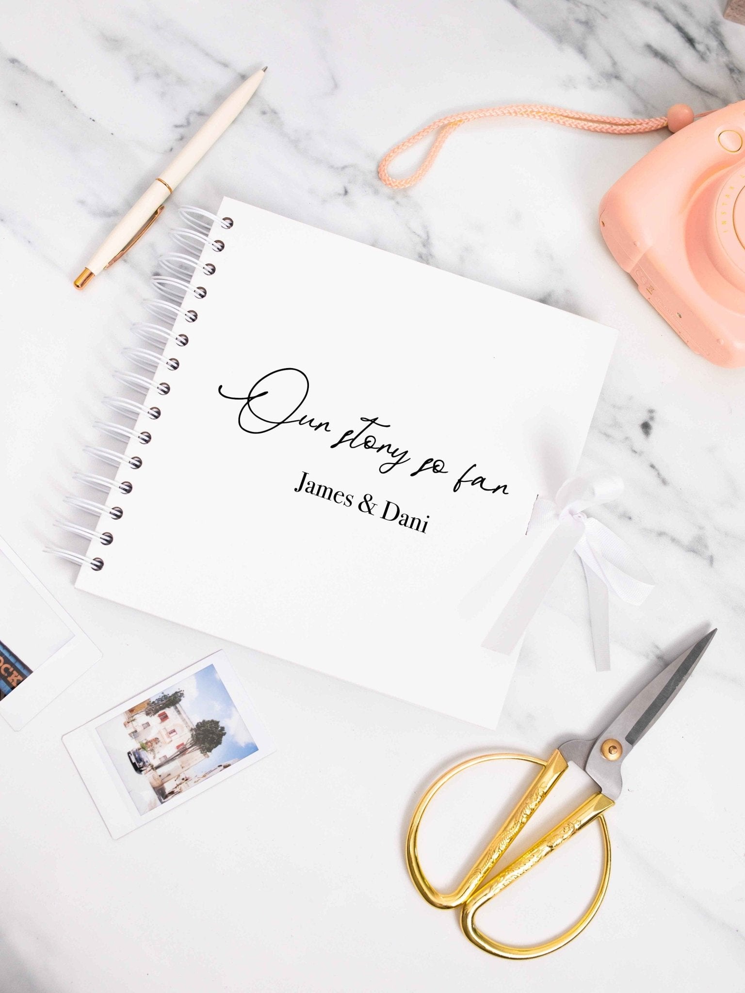 Our Story So Far personalised Scrapbook for couples, couples Memory Book, Gift for girlfriend, Valentine's Anniversary Album the story of us - Jessica Hollie Gifts