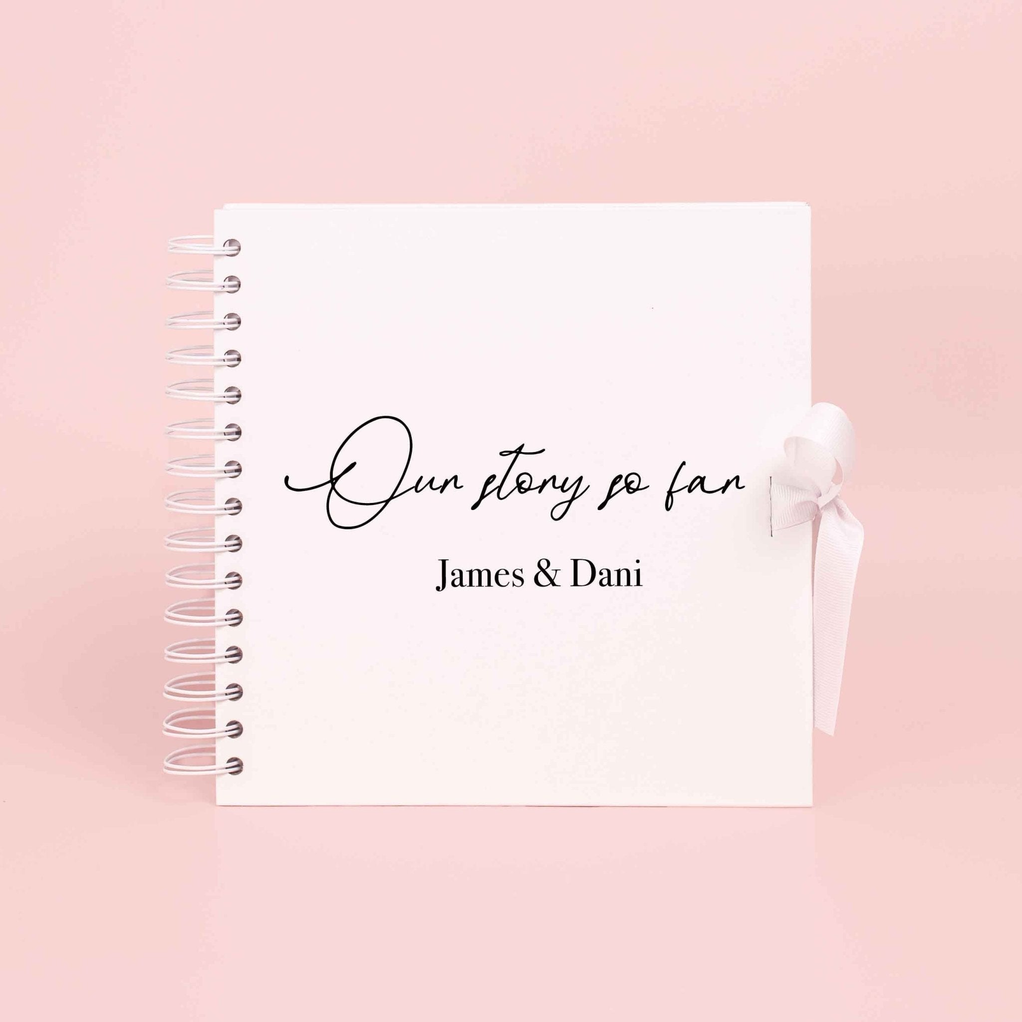 Our Story So Far personalised Scrapbook for couples, couples Memory Book, Gift for girlfriend, Valentine's Anniversary Album the story of us - Jessica Hollie Gifts
