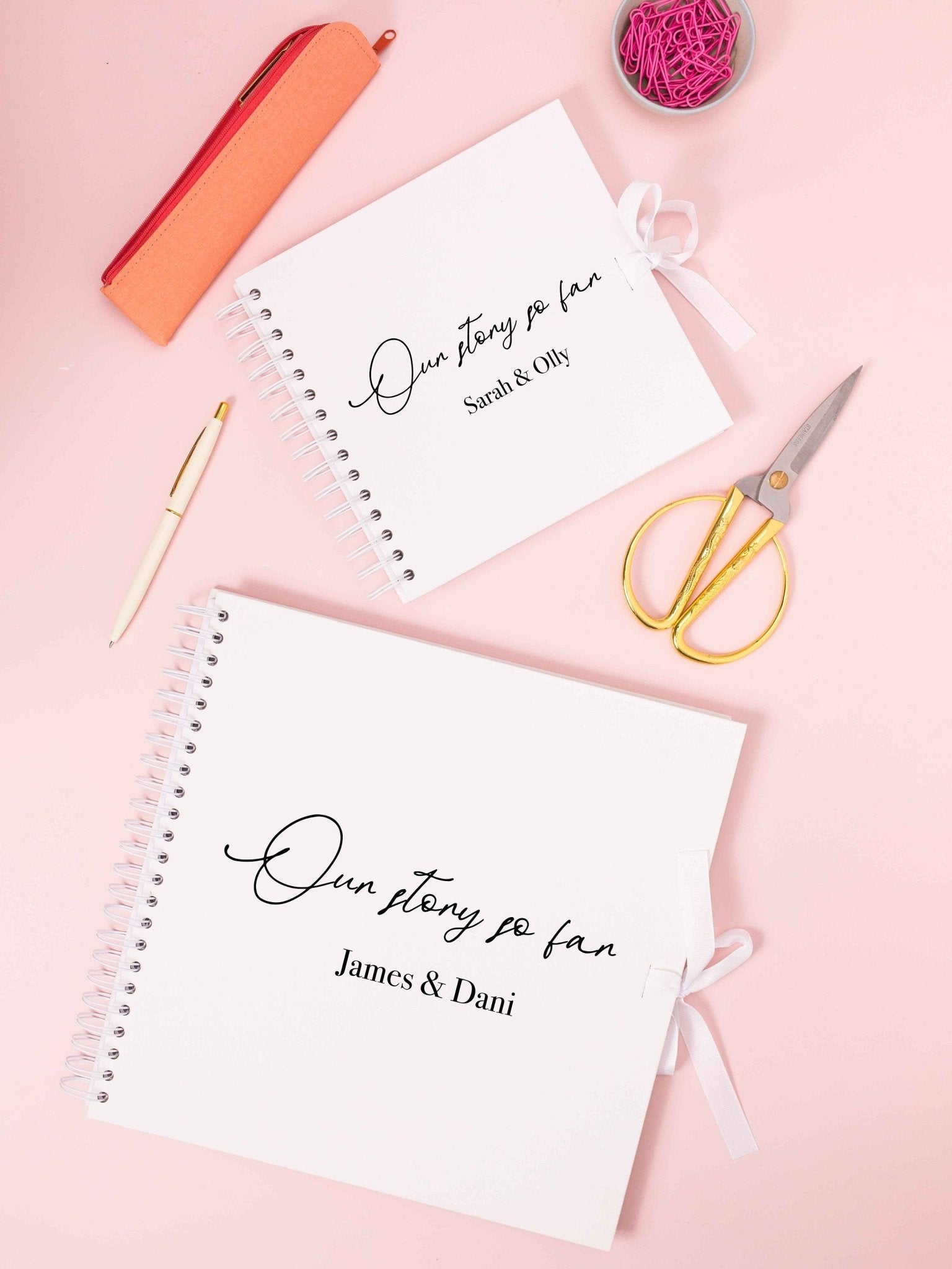 Our Story So Far personalised Scrapbook for couples, couples Memory Book, Gift for girlfriend, Valentine's Anniversary Album the story of us - Jessica Hollie Gifts