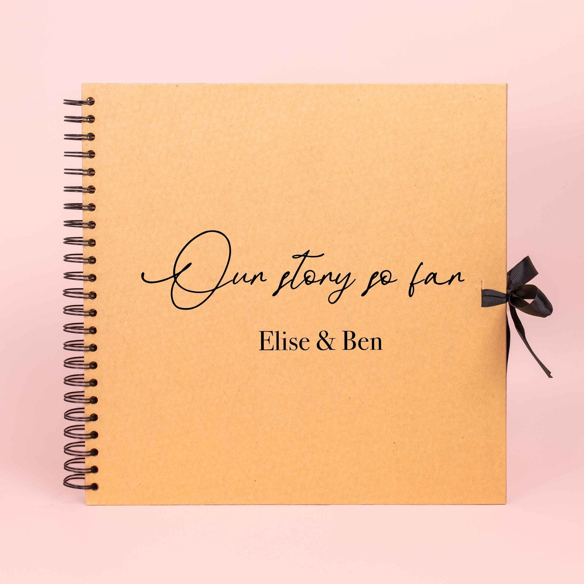 Our Story So Far personalised Scrapbook for couples, couples Memory Book, Gift for girlfriend, Valentine's Anniversary Album the story of us - Jessica Hollie Gifts