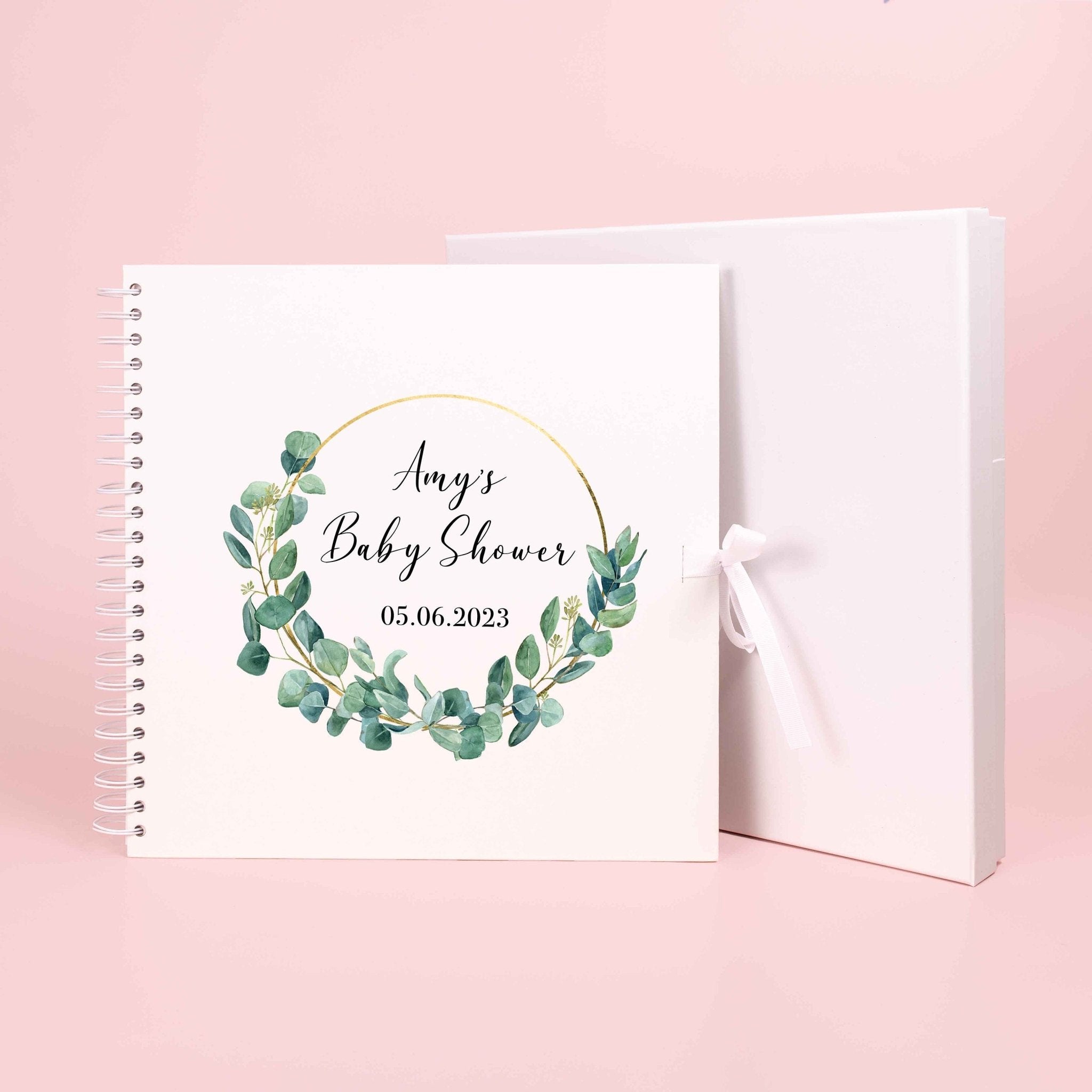 Personalised Baby Shower Scrapbook Photo album, new baby gift, baby shower, first baby, new mom, new mum, first time mum, pregnancy gift - Jessica Hollie Gifts