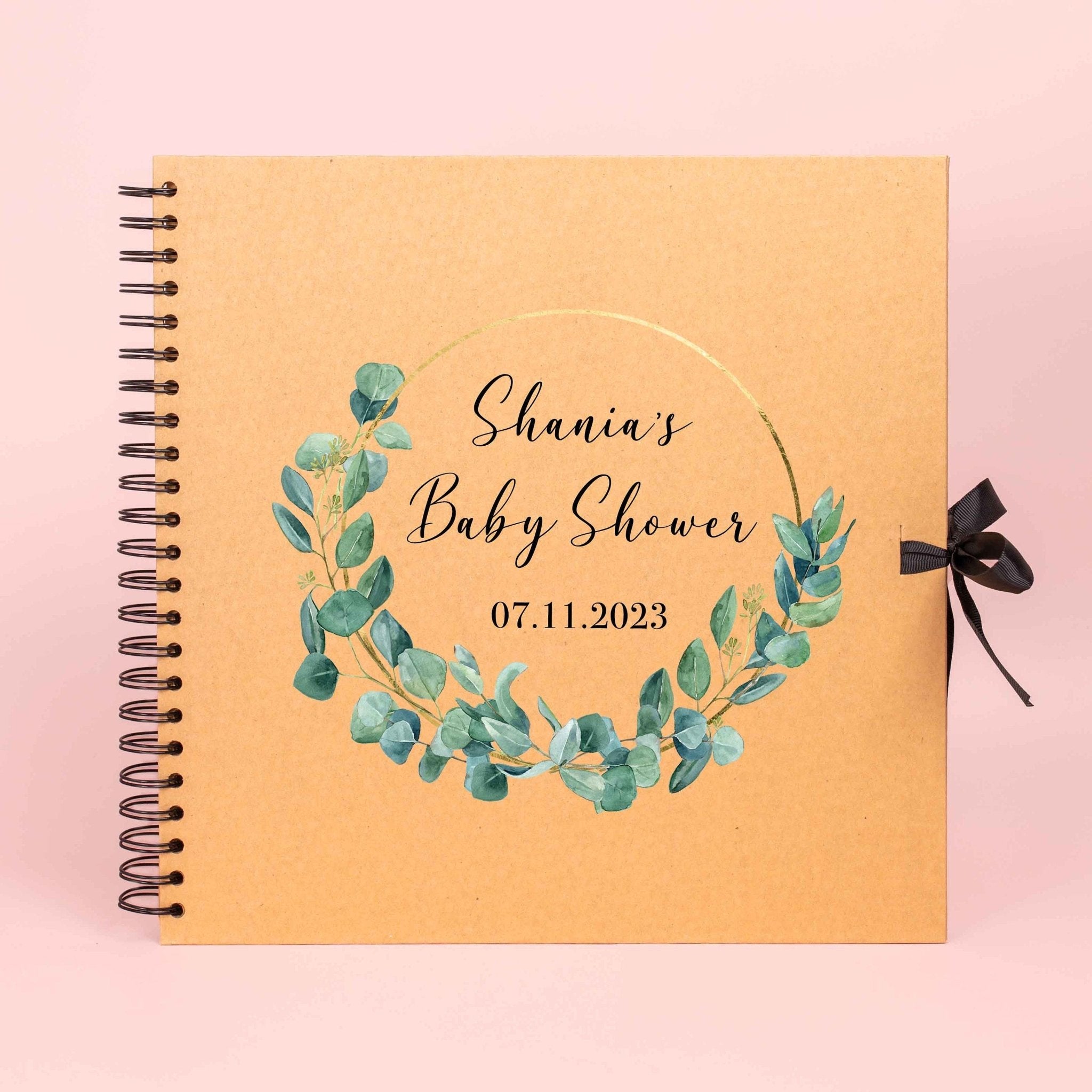 Personalised Baby Shower Scrapbook Photo album, new baby gift, baby shower, first baby, new mom, new mum, first time mum, pregnancy gift - Jessica Hollie Gifts