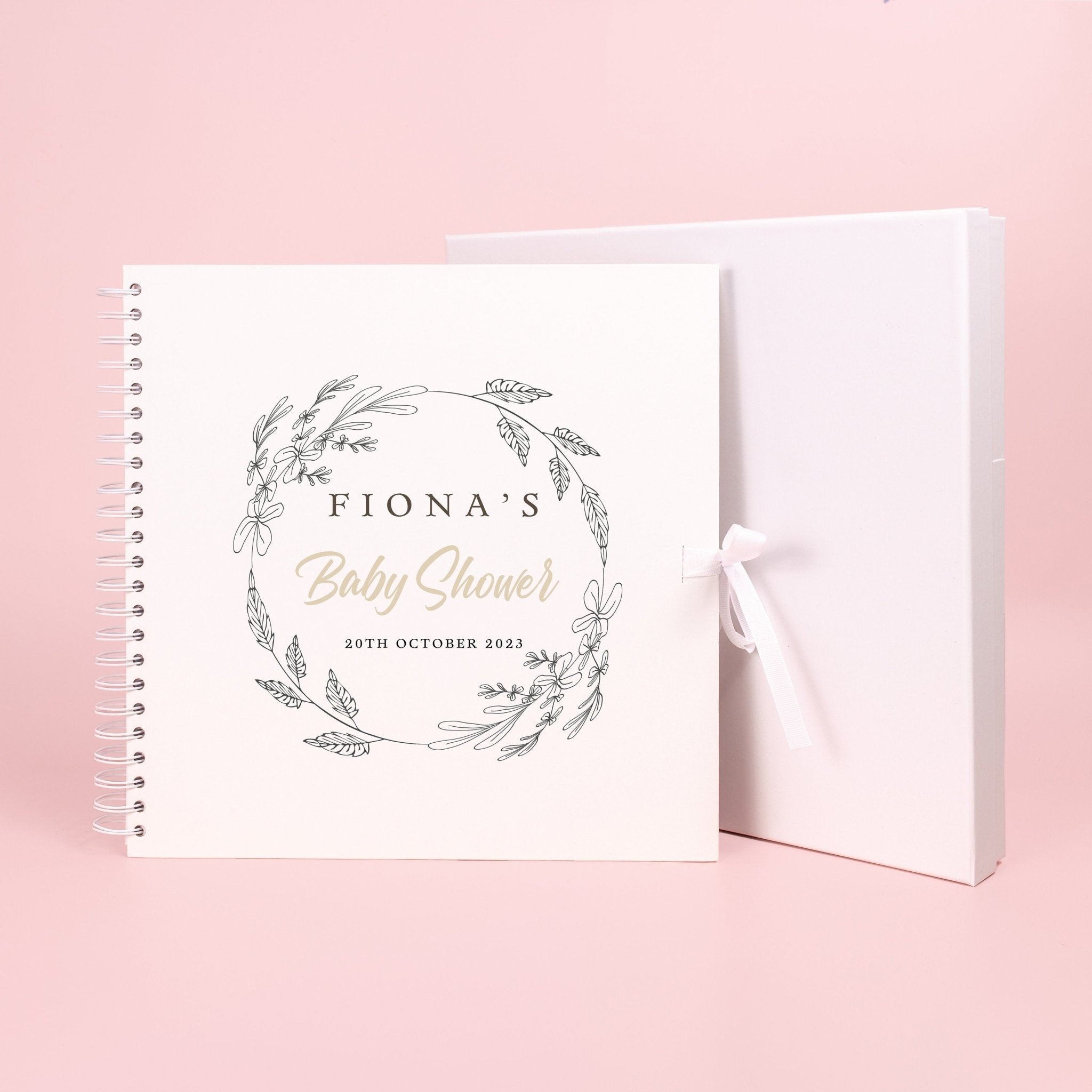Personalised Baby Shower Scrapbook, Photo Book for Baby Shower, Baby Shower Activity, Gift for baby shower, baby in bloom, Keepsake Book - Jessica Hollie Gifts