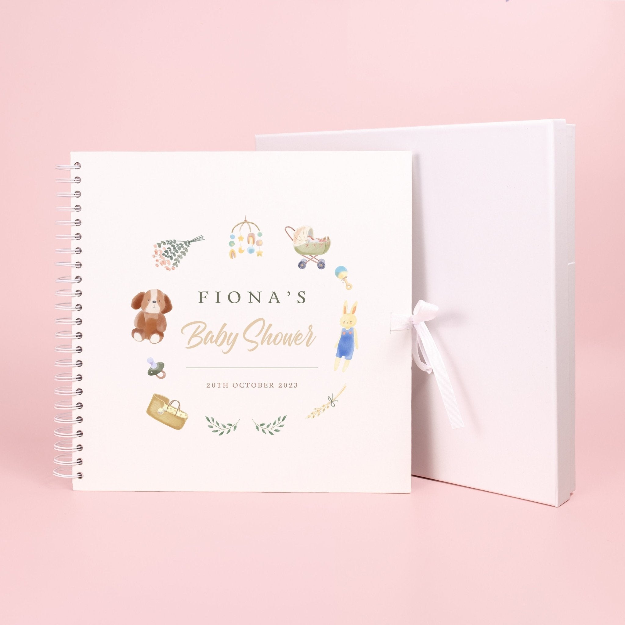 Personalised Baby Shower Scrapbook, Photo Book for Baby Shower, Baby Shower Activity, Gift for baby shower, baby in bloom, Keepsake Book - Jessica Hollie Gifts