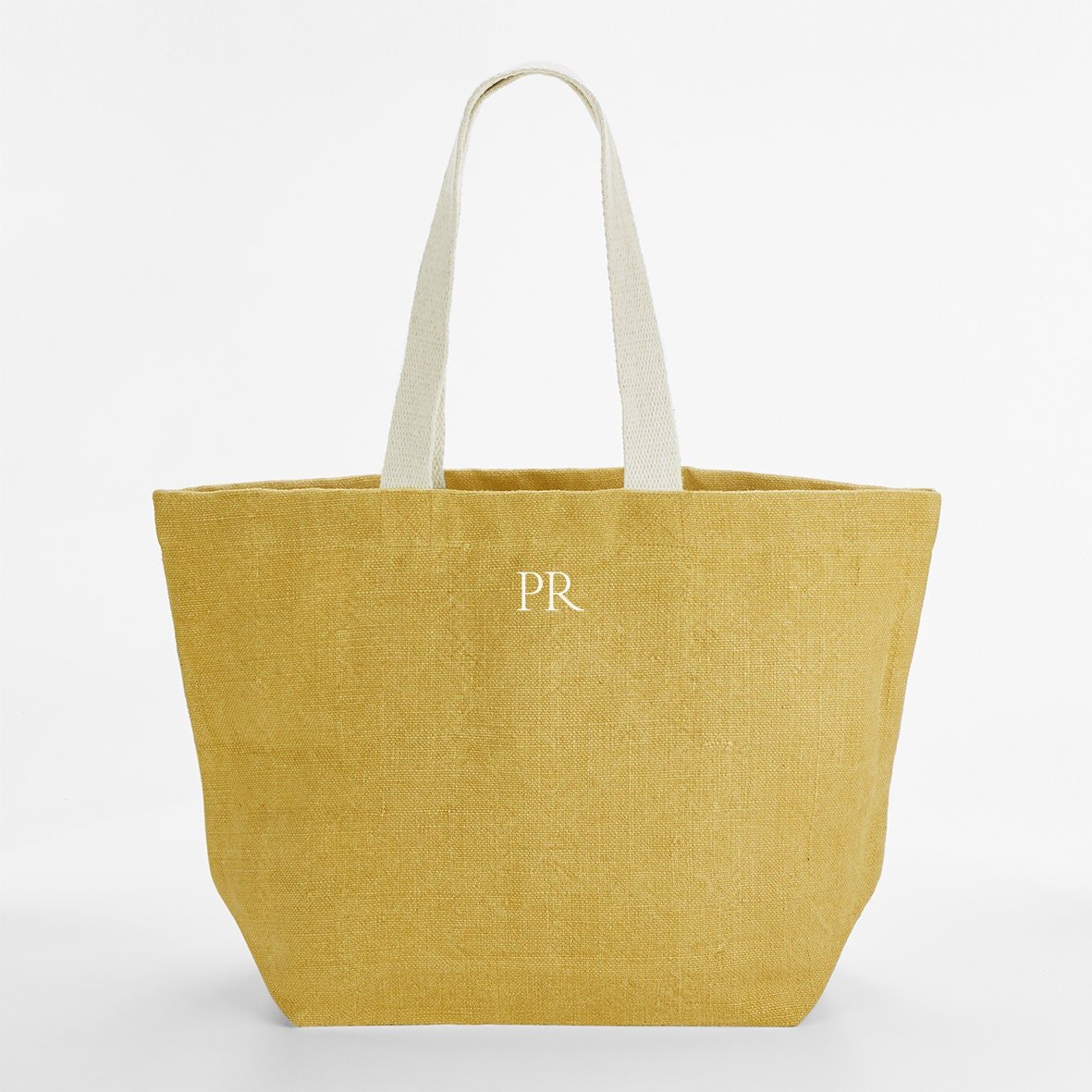 Personalised Beach Bag with initials, Travel Bag, Personalised canvas tote bag, Gift for her, Honeymoon travel gift, Jute Beach Bag Gift - Jessica Hollie Gifts