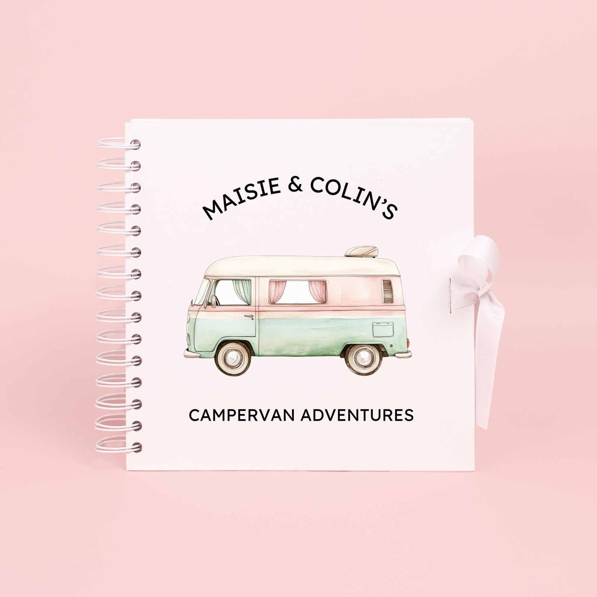 Personalised Campervan Travel Journal Scrapbook, Adventure Journal, Travel Gift, Motorhome Gifts, Campervan Scrapbook, Travel Journal Book - Jessica Hollie Gifts