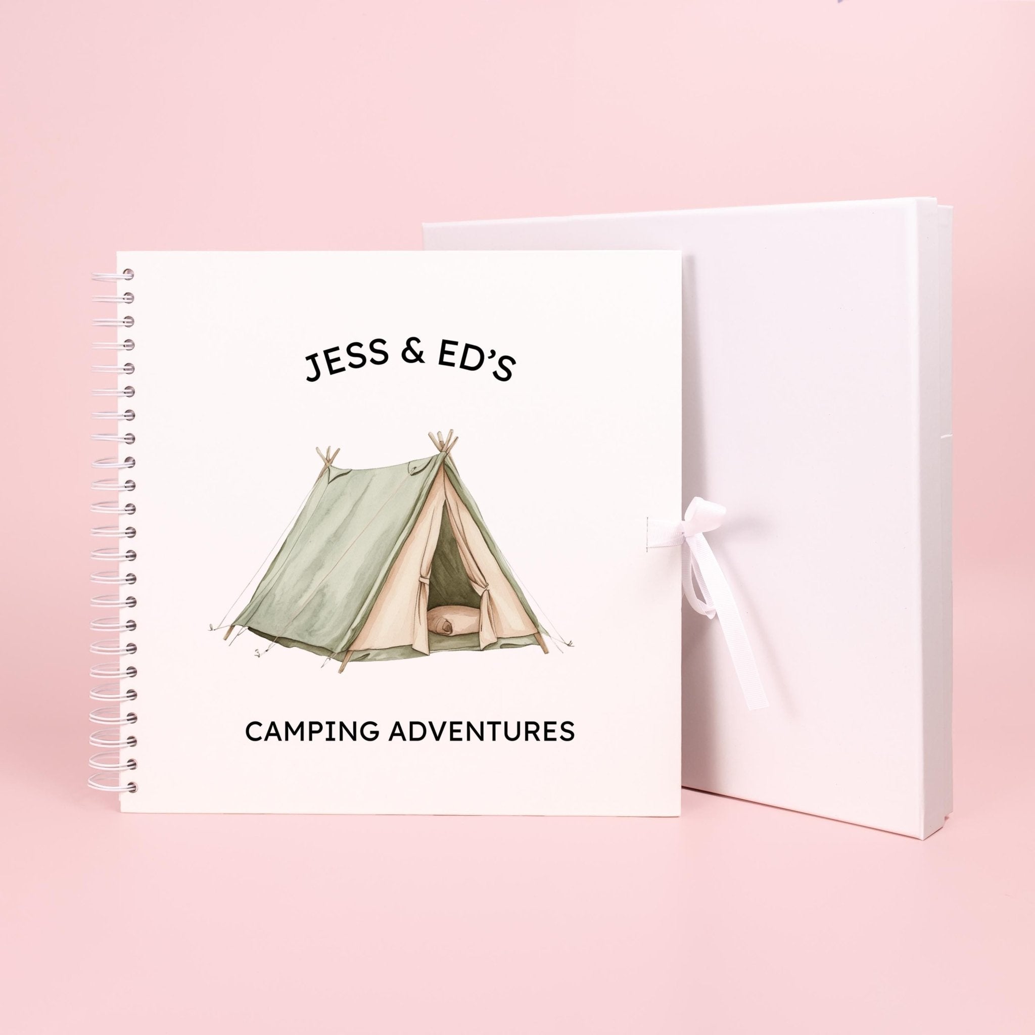 Personalised Camping Travel Journal Scrapbook, Adventure Journal, Travel Gift, Camping Gifts, Campervan Scrapbook, Travel Journal Book - Jessica Hollie Gifts