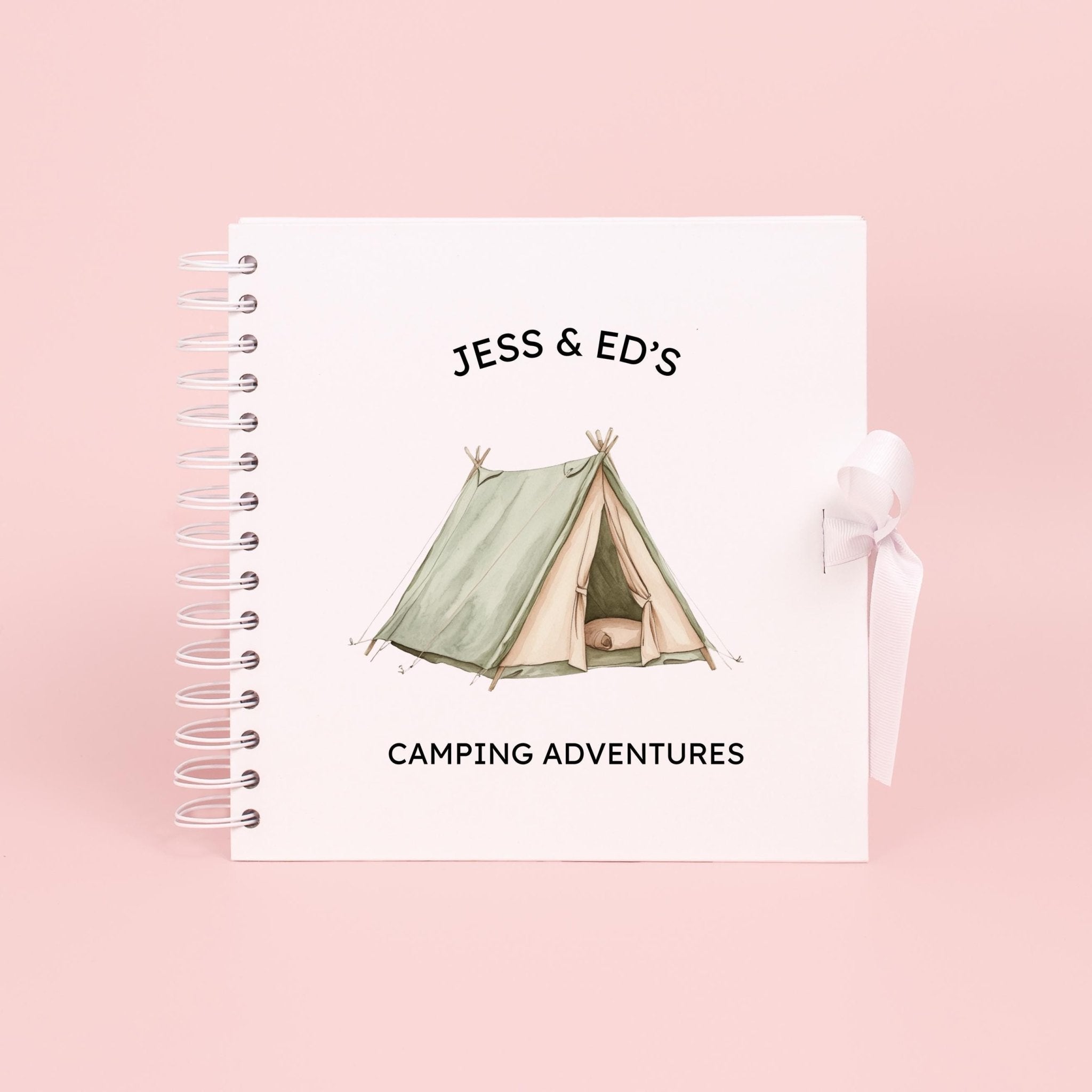 Personalised Camping Travel Journal Scrapbook, Adventure Journal, Travel Gift, Camping Gifts, Campervan Scrapbook, Travel Journal Book - Jessica Hollie Gifts