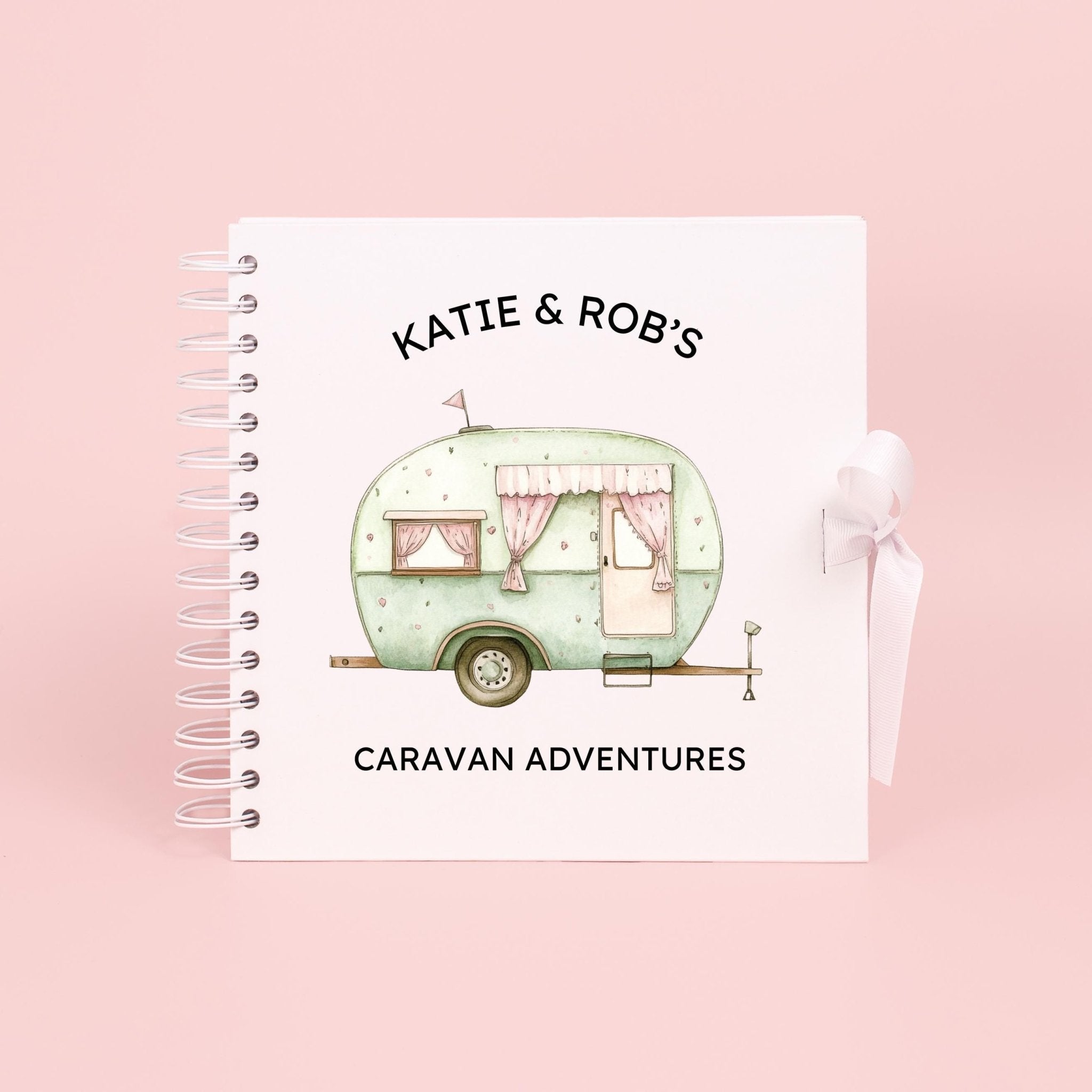 Personalised Caravan Travel Journal Scrapbook, Adventure Journal, Travel Gift, Campervan Gifts, Campervan Scrapbook, Travel Journal Book - Jessica Hollie Gifts