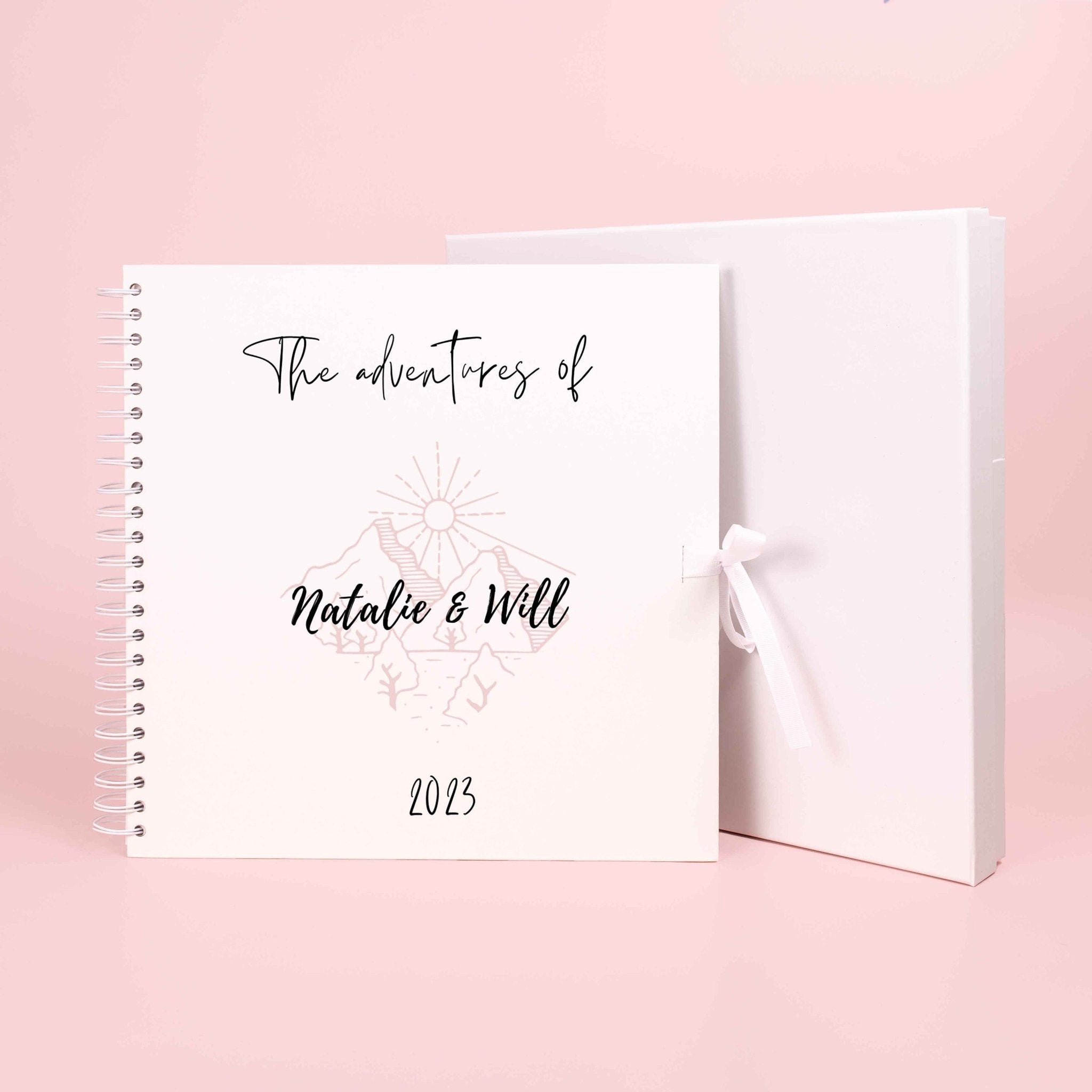 Personalised Couples Travel Scrapbook, Couples Memory Book, Valentines, Adventure Book, Anniversary Photo Album, Couples Scrapbook,Scrapbook - Jessica Hollie Gifts