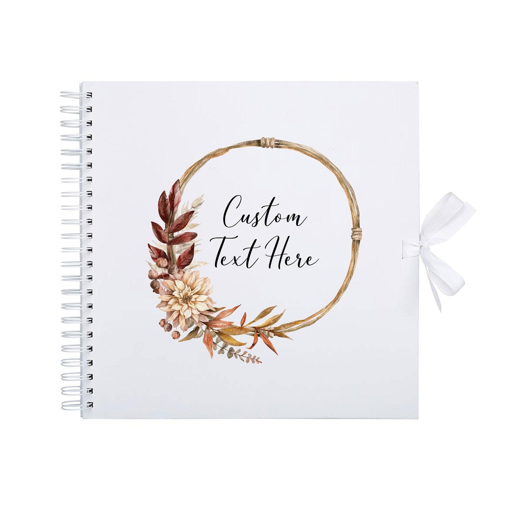 Personalised Custom Text Scrapbook Photo album, new baby gift, baby shower, first baby, new mom, new mum, first time mum, pregnancy gift - Jessica Hollie Gifts