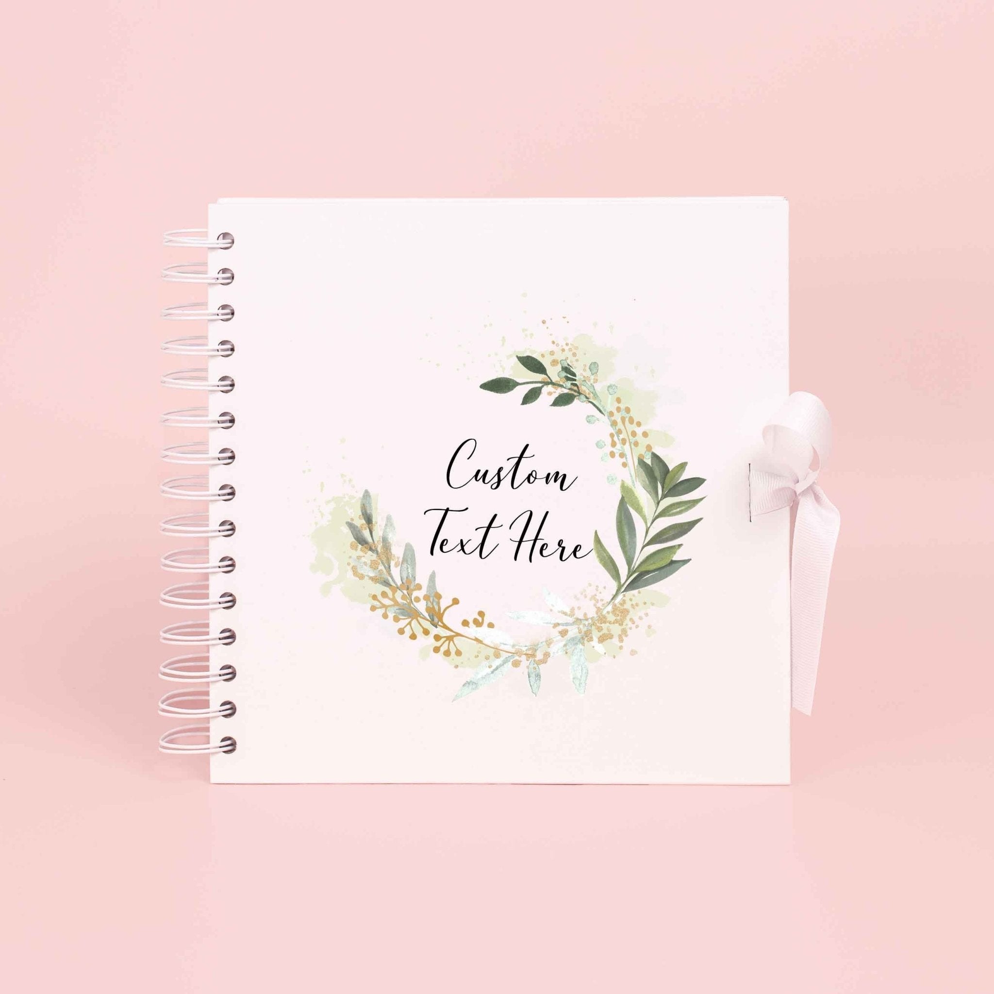 Personalised Custom Text Scrapbook Photo album, new baby gift, baby shower, first baby, new mom, new mum, first time mum, pregnancy gift - Jessica Hollie Gifts