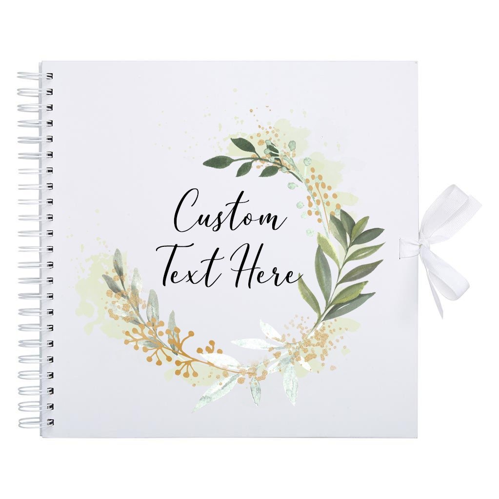 Personalised Custom Text Scrapbook Photo album, new baby gift, baby shower, first baby, new mom, new mum, first time mum, pregnancy gift - Jessica Hollie Gifts