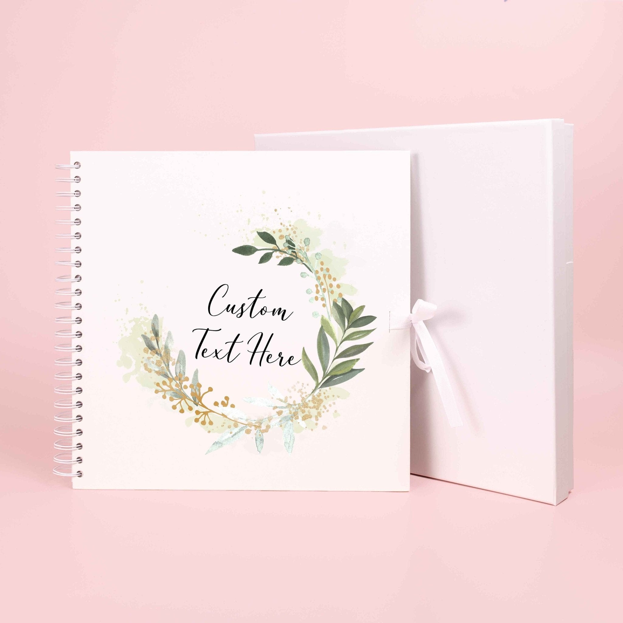 Personalised Custom Text Scrapbook Photo album, new baby gift, baby shower, first baby, new mom, new mum, first time mum, pregnancy gift - Jessica Hollie Gifts