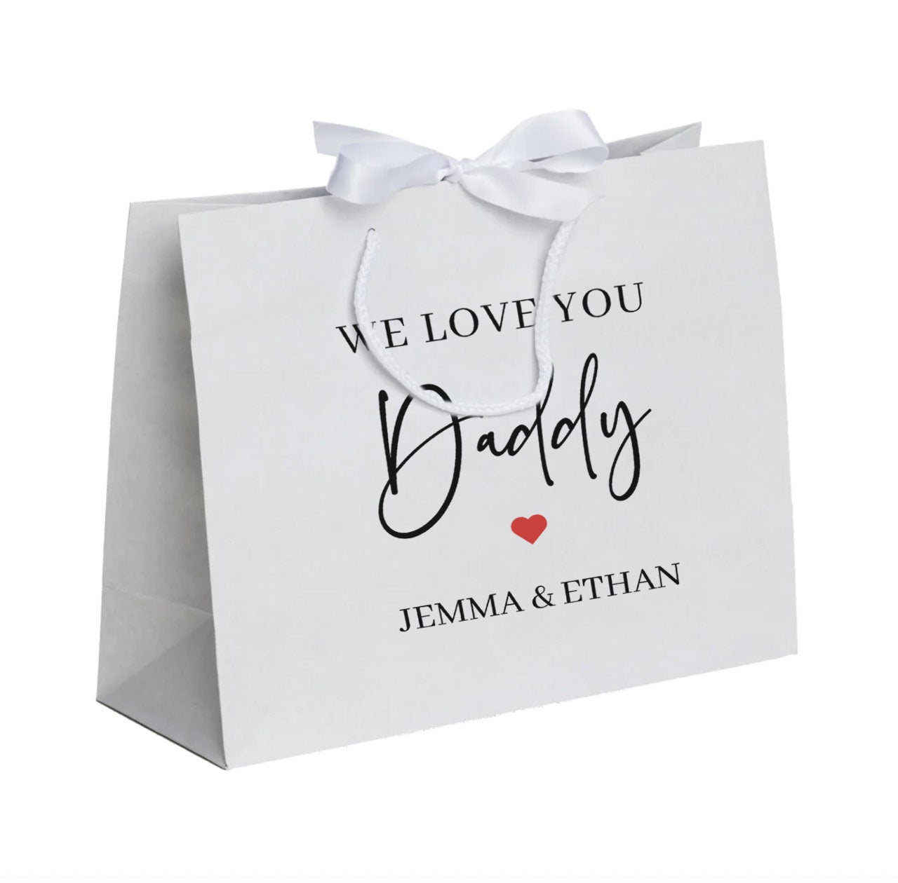Personalised Fathers Day Gift Bag - We love you daddy - Jessica Hollie Gifts