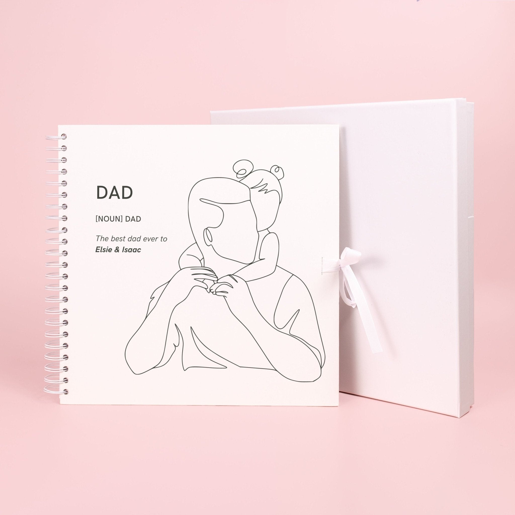 Personalised fathers day gift, scrapbook for dad, memory book, fathers day scrapbook, childrens memory book, gift for dad, scrapbook album - Jessica Hollie Gifts