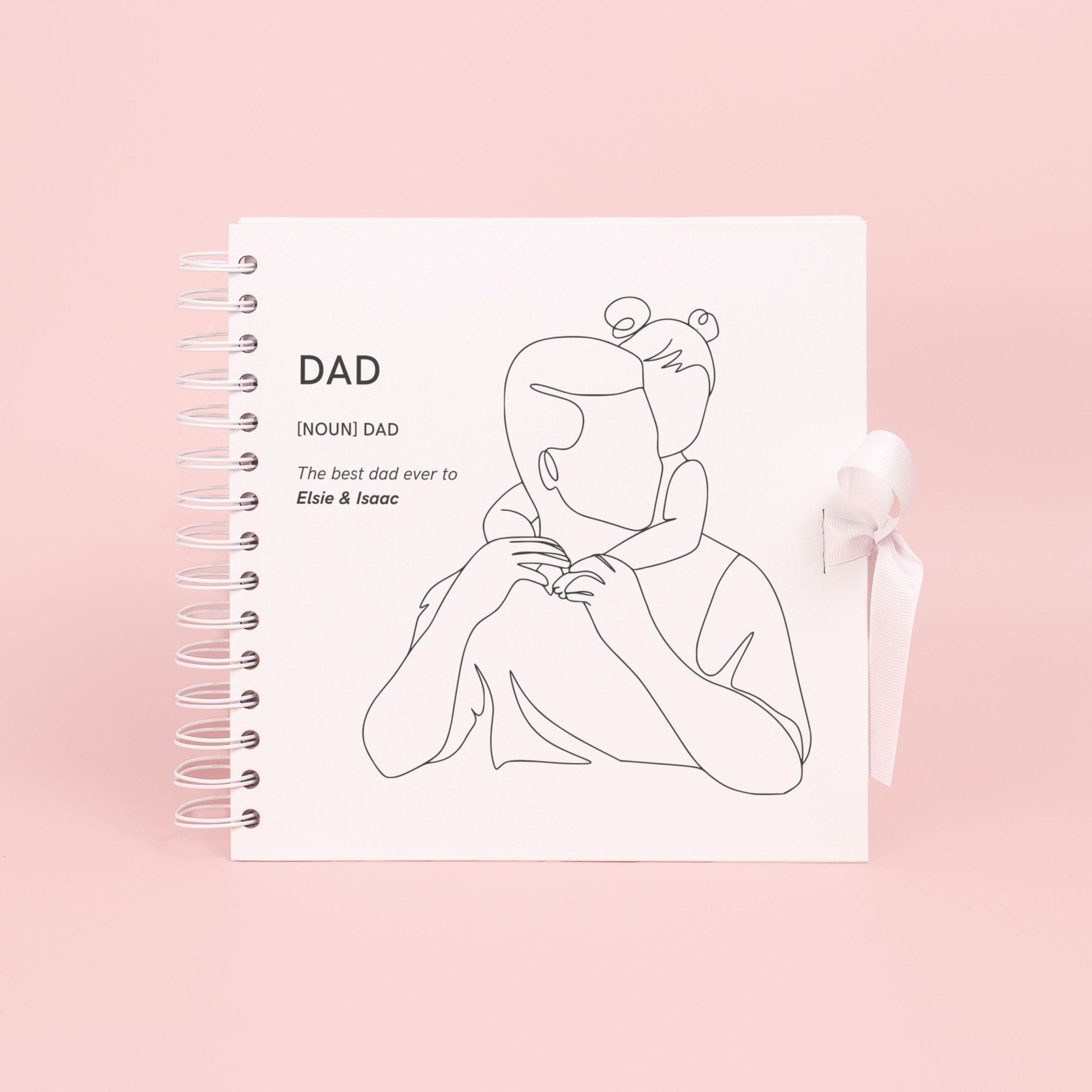 Personalised fathers day gift, scrapbook for dad, memory book, fathers day scrapbook, childrens memory book, gift for dad, scrapbook album - Jessica Hollie Gifts