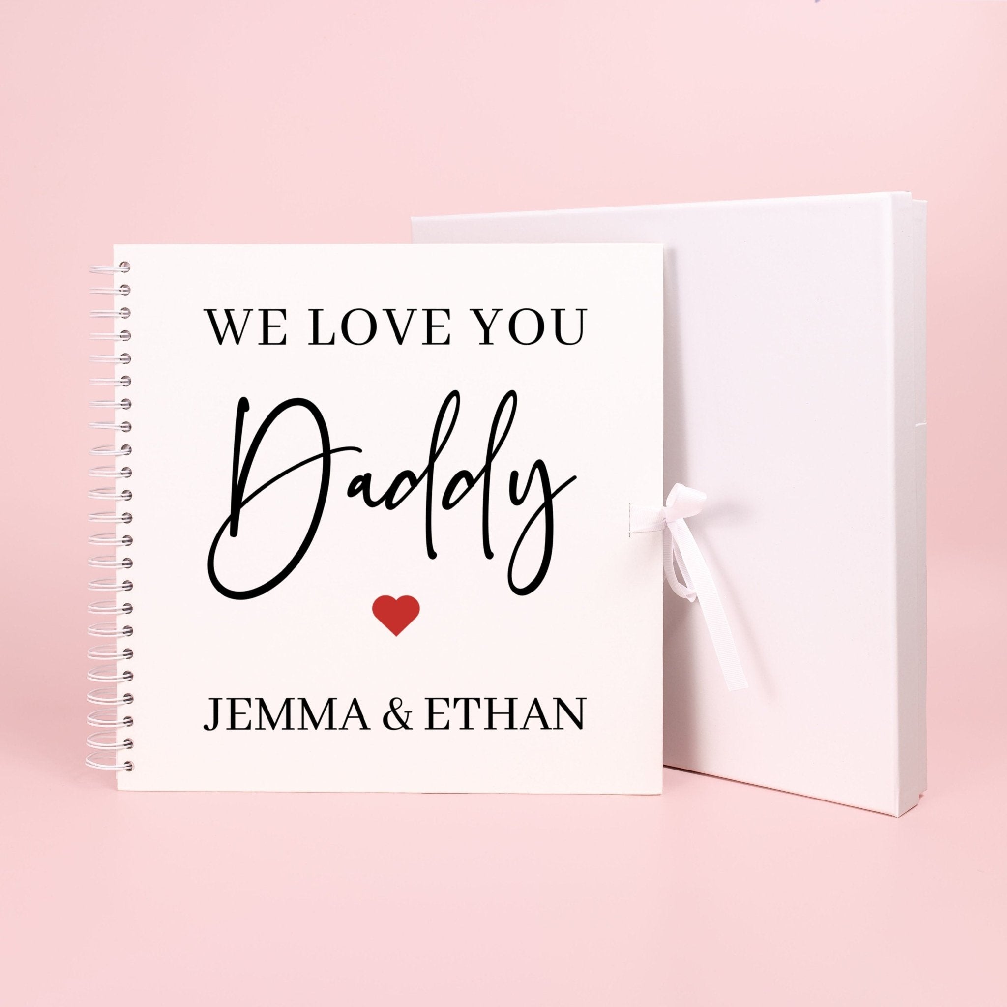 Personalised fathers day gift, scrapbook for dad, memory book, fathers day scrapbook, childrens memory book, gift for dad, scrapbook album - Jessica Hollie Gifts