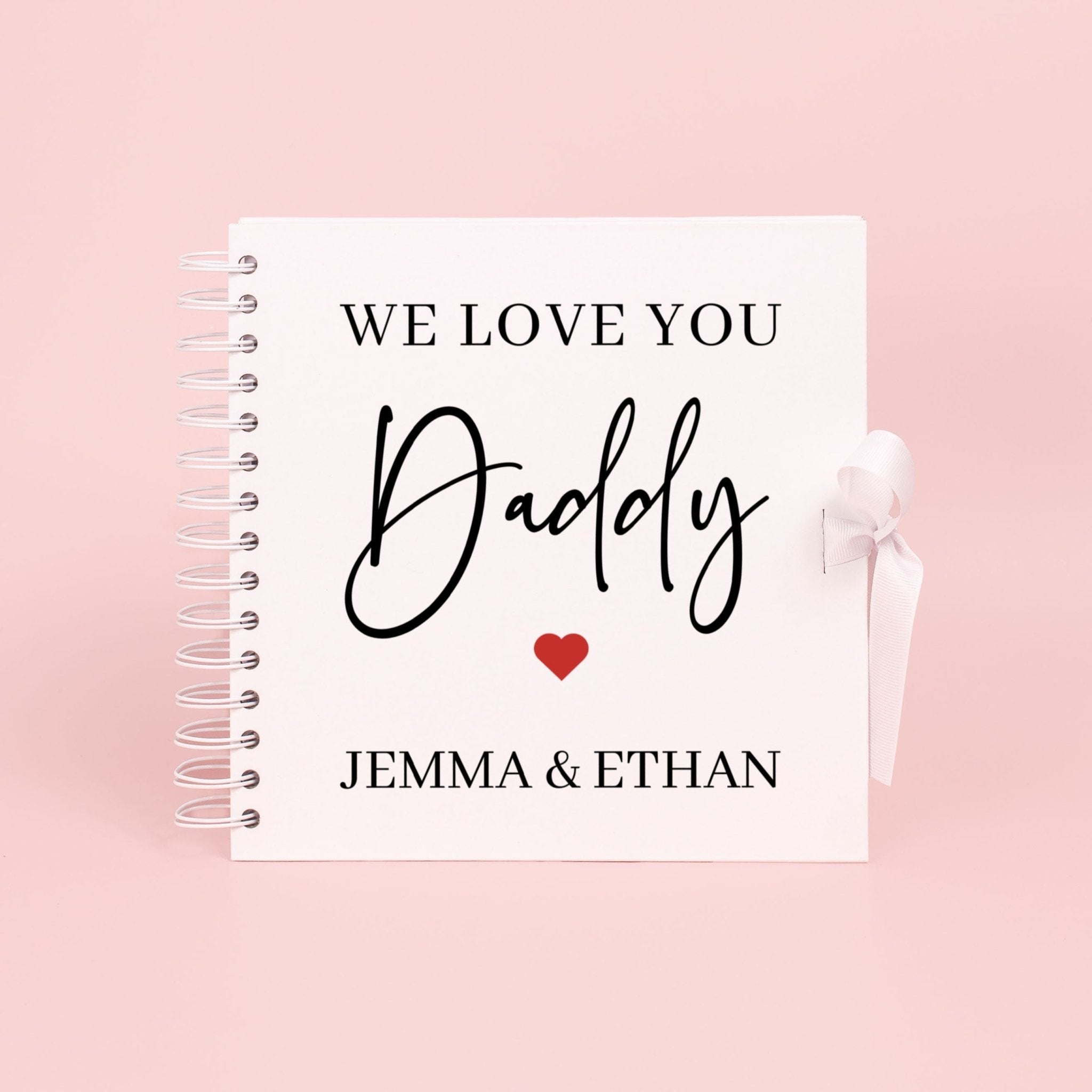 Personalised fathers day gift, scrapbook for dad, memory book, fathers day scrapbook, childrens memory book, gift for dad, scrapbook album - Jessica Hollie Gifts