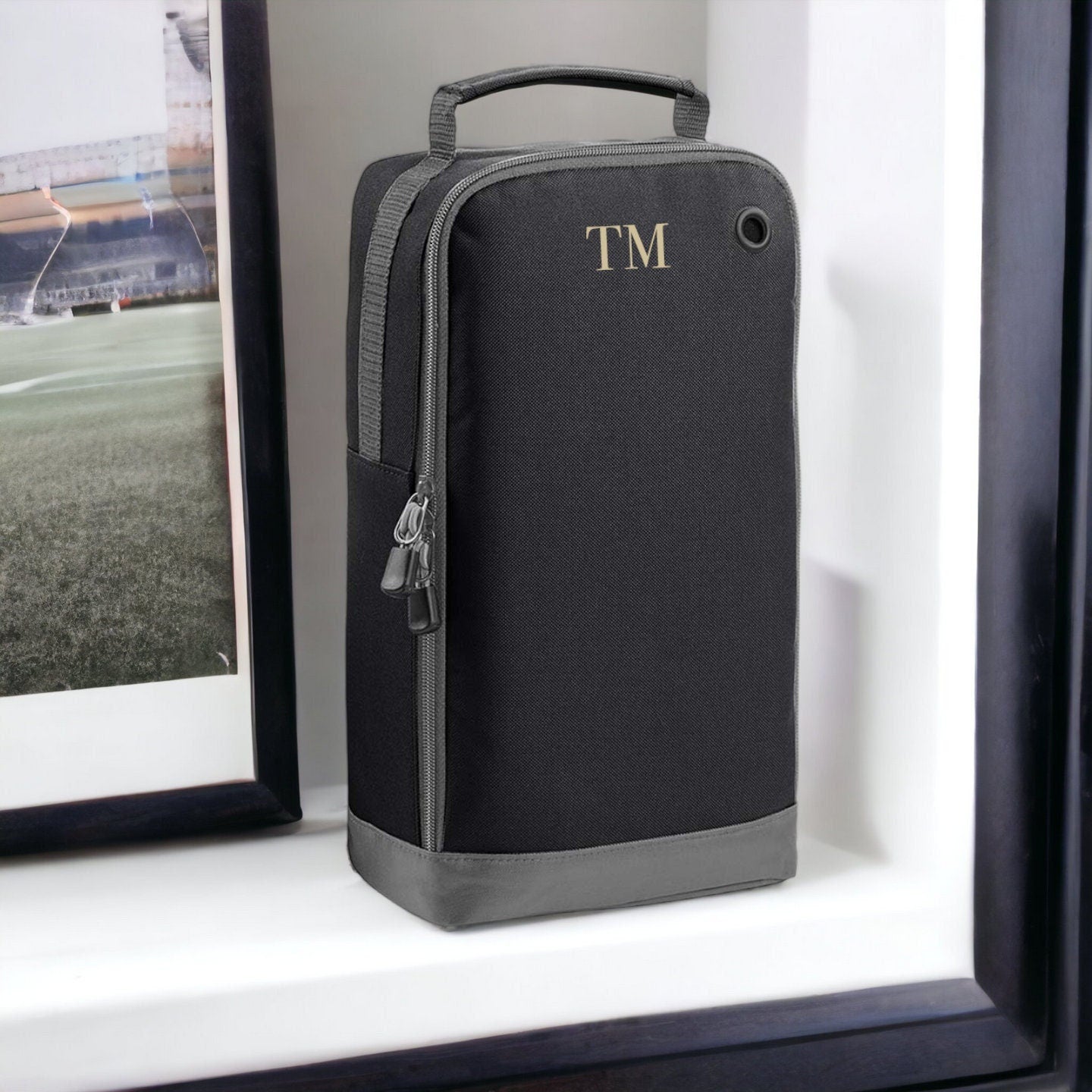 Personalised football boot bag, custom initials boots bag for sport, sports kit bag, football kit bag, soccer, basketball, badminton, rugby - Jessica Hollie Gifts