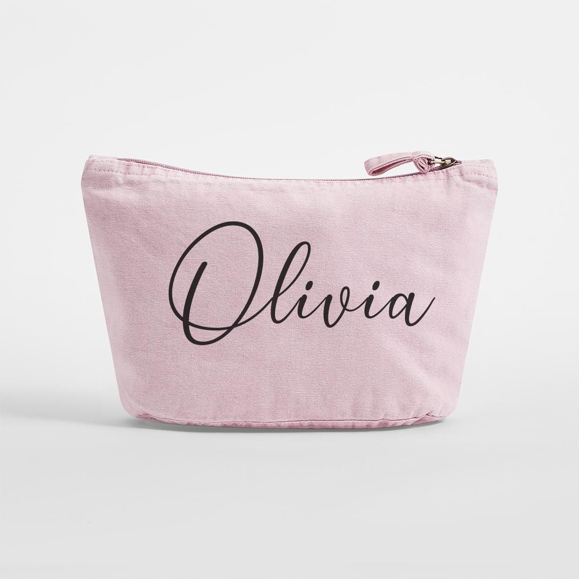Personalised Makeup Bag – 100% Cotton Travel and Beauty Pouch - Jessica Hollie Gifts
