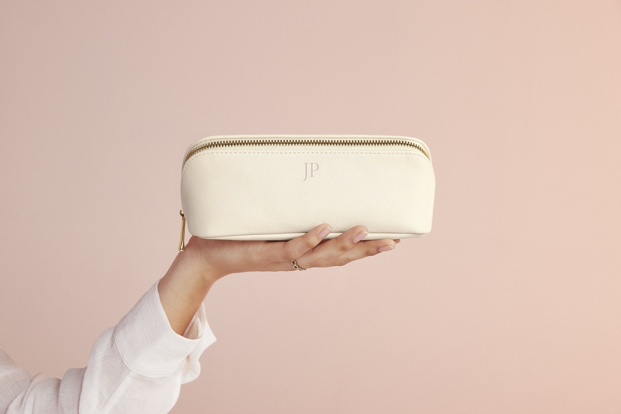 Personalised monogram cosmetic bag, custom makeup bag, personalized gift for her, personalised gift for bridesmaid, makeup organiser,make up - Jessica Hollie Gifts