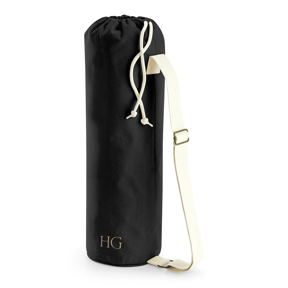 Personalised Monogram Yoga Bag, Tote Bag for Yoga, Custom Yoga Bag, Pilates Bag, Organic tote Bag, Yoga Mat holder bag, Yoga Bag with Holder - Jessica Hollie Gifts