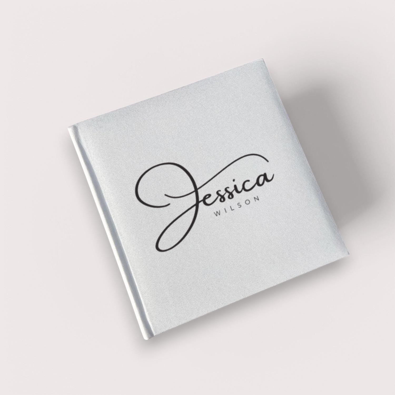 Personalised photo album with sleeves, Perfect for Photos and Heartfelt Messages, Photobooth, Linen Photo album, Wedding Album, Memory book - Jessica Hollie Gifts