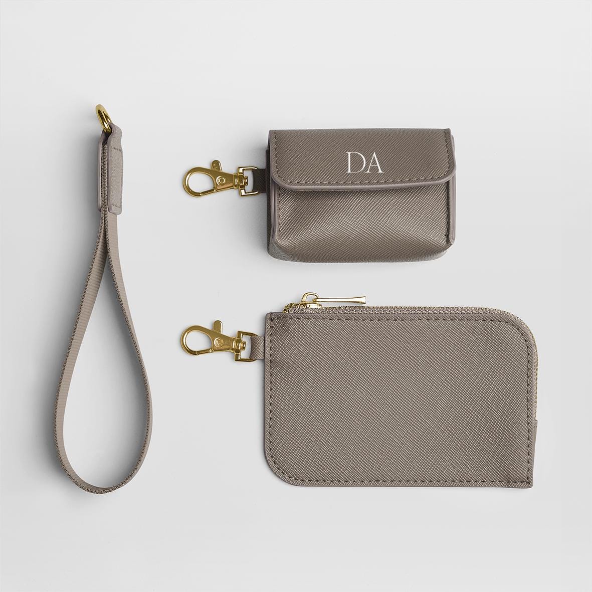 Personalised Purse and Case for AirPods – Custom Name AirPods Holder with Keychain - Jessica Hollie Gifts