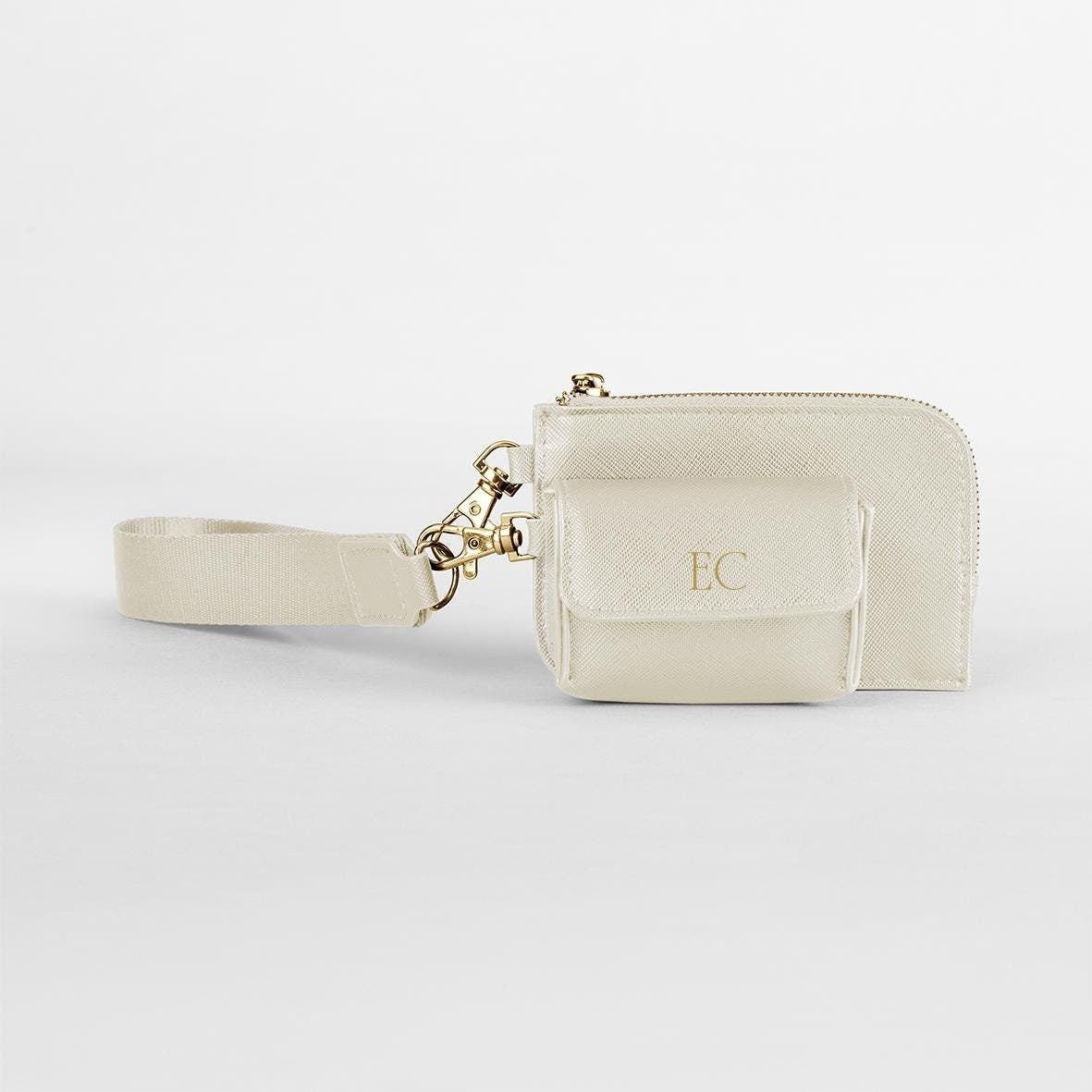 Personalised Purse and Case for AirPods – Custom Name AirPods Holder with Keychain - Jessica Hollie Gifts