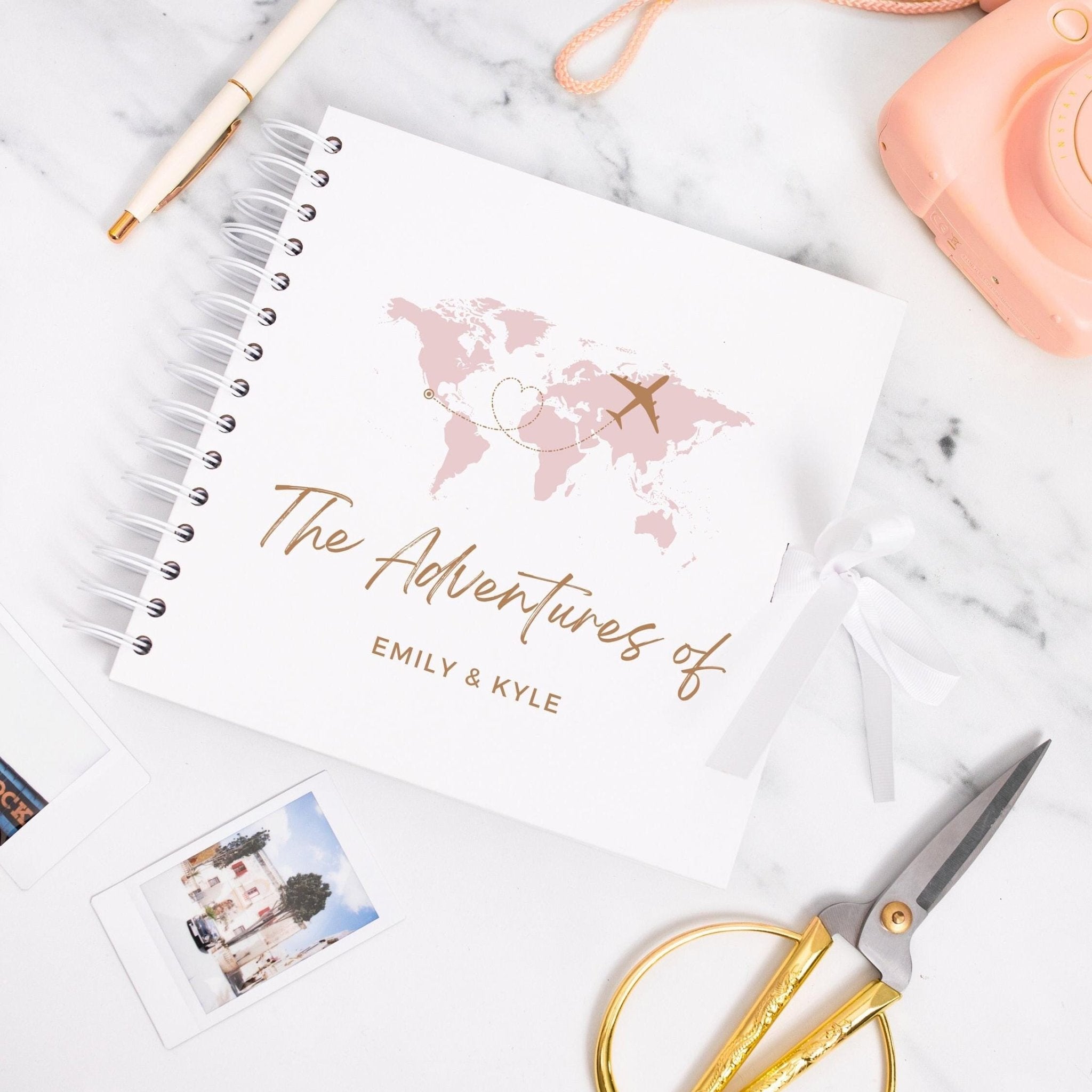 Personalised Scrapbook Travel Journal - Jessica Hollie Gifts