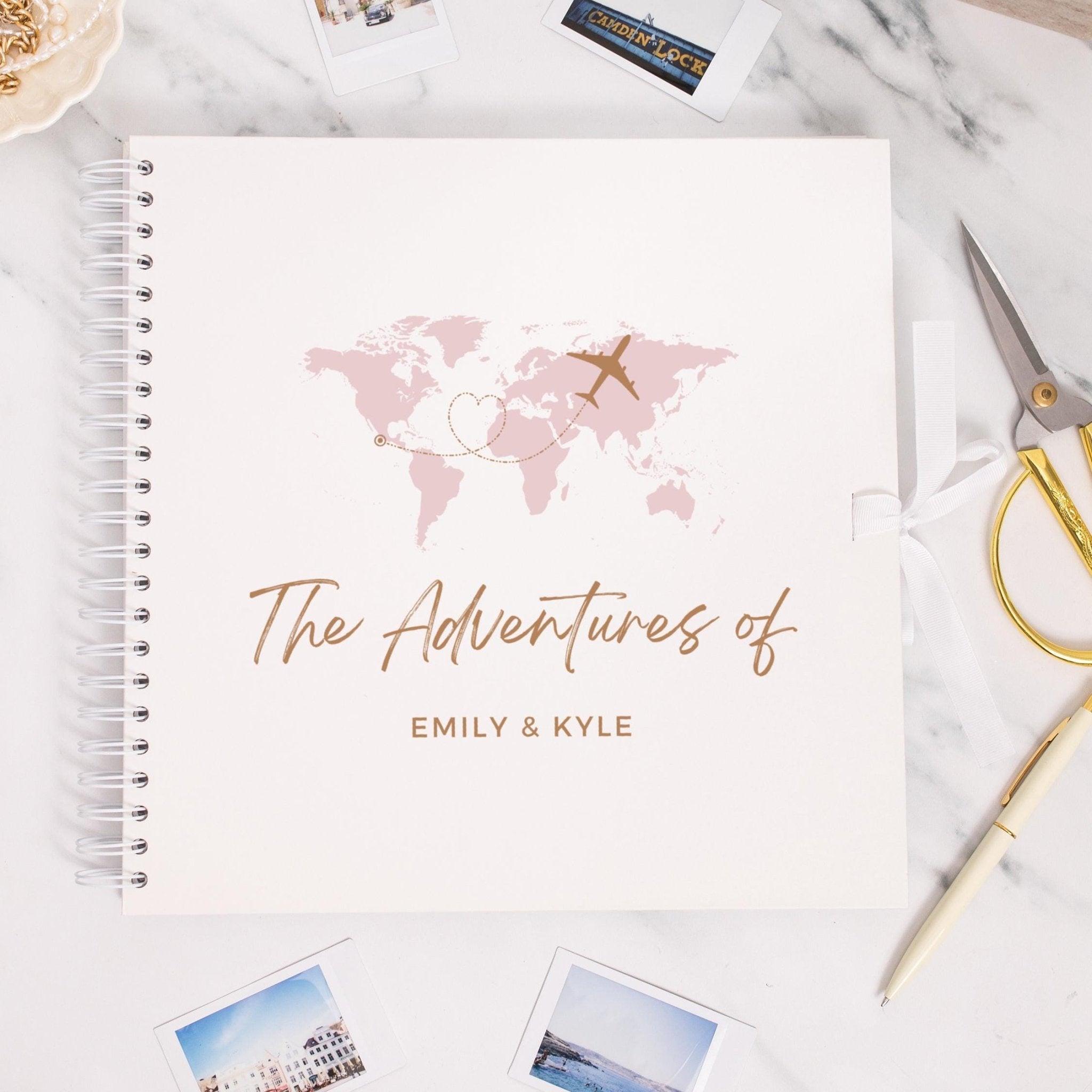 Personalised Scrapbook Travel Journal - Jessica Hollie Gifts