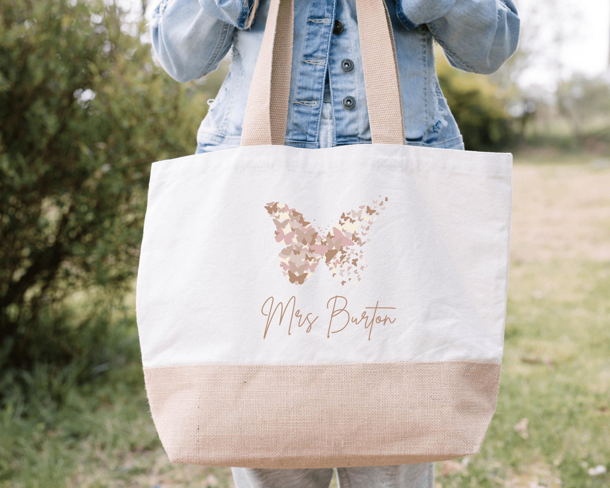 Personalised Teacher tote bag, teacher appreciation gift, custom name teacher, gift for teacher, end of year, thank you teacher assistant - Jessica Hollie Gifts
