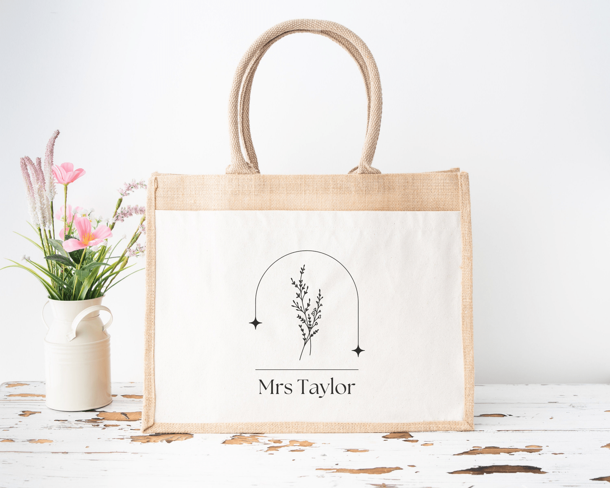 Personalised Teacher tote bag, teacher appreciation gift, custom name teacher, gift for teacher, end of year, thank you teacher assistant - Jessica Hollie Gifts