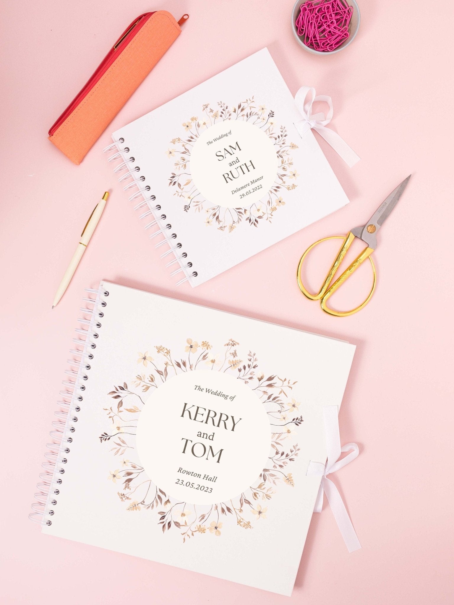 Wedding Scrapbook Personalised, Wedding Guest Book, Personalized Guestbook, Custom Guest Book, Scrapbook Photo Album, Custom Wedding Decor - Jessica Hollie Gifts