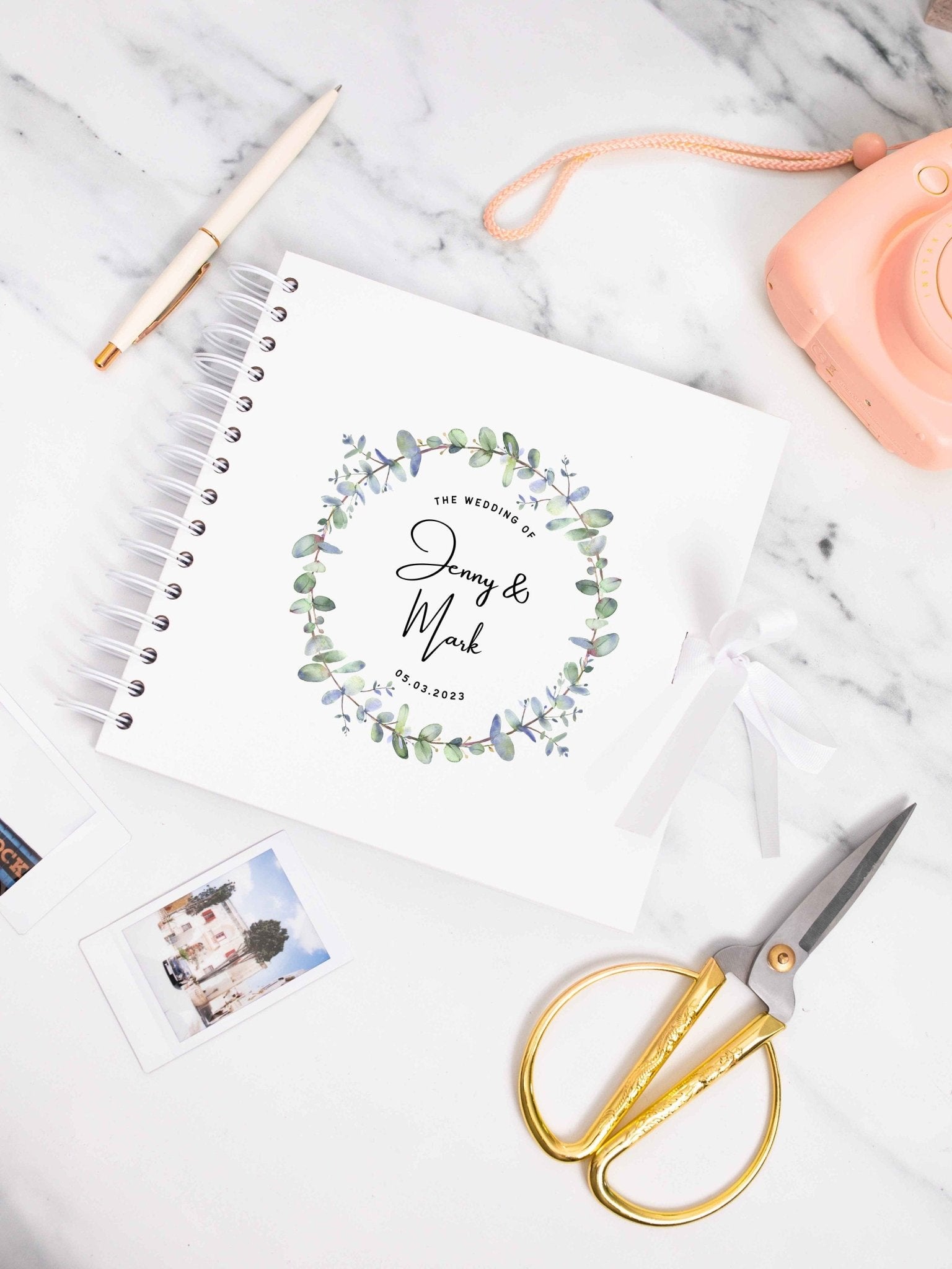 Wedding Scrapbook Personalised, Wedding Guest Book, Personalized Guestbook, Custom Guest Book, Scrapbook Photo Album, Custom Wedding Decor - Jessica Hollie Gifts