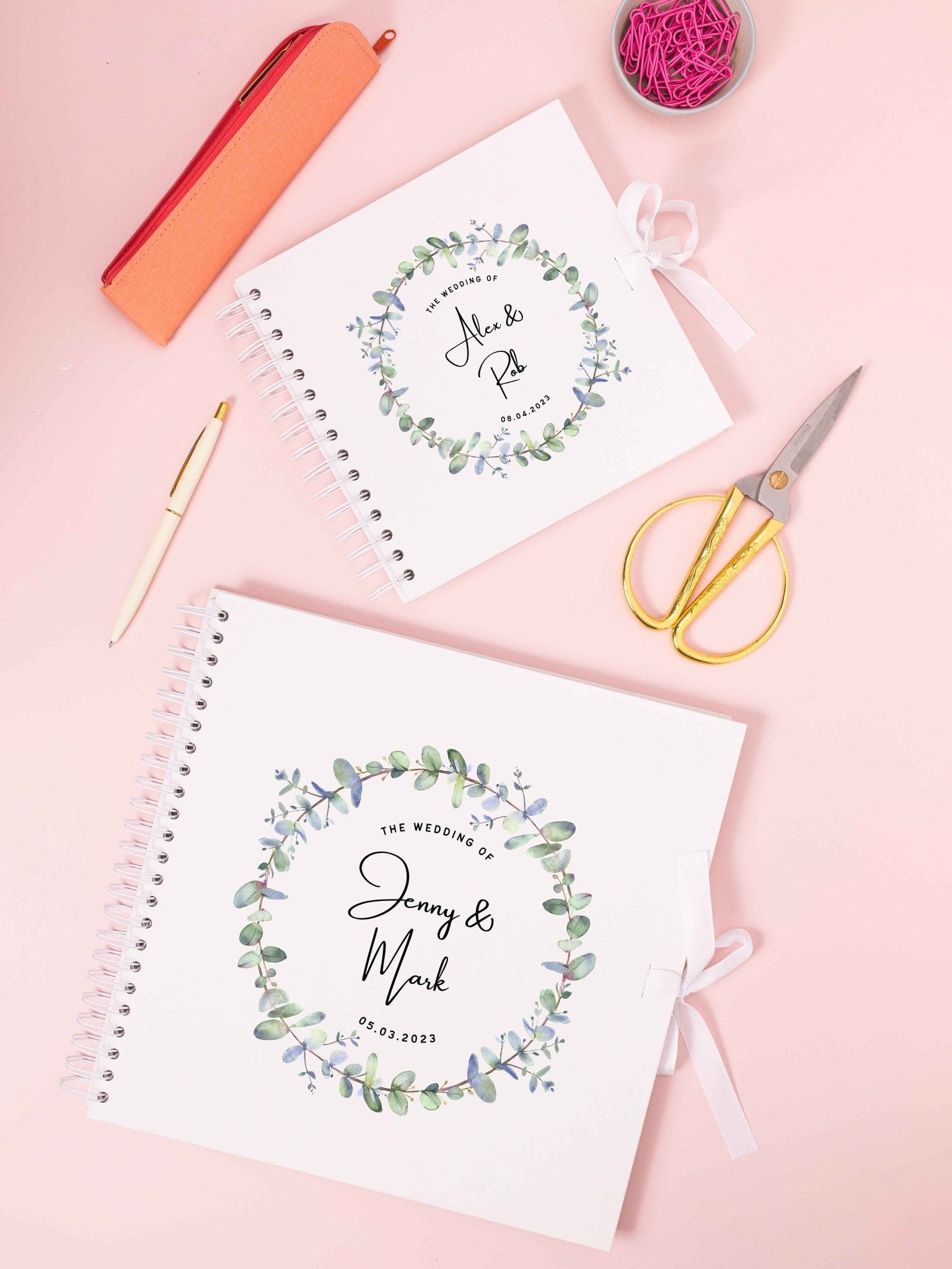 Wedding Scrapbook Personalised, Wedding Guest Book, Personalized Guestbook, Custom Guest Book, Scrapbook Photo Album, Custom Wedding Decor - Jessica Hollie Gifts