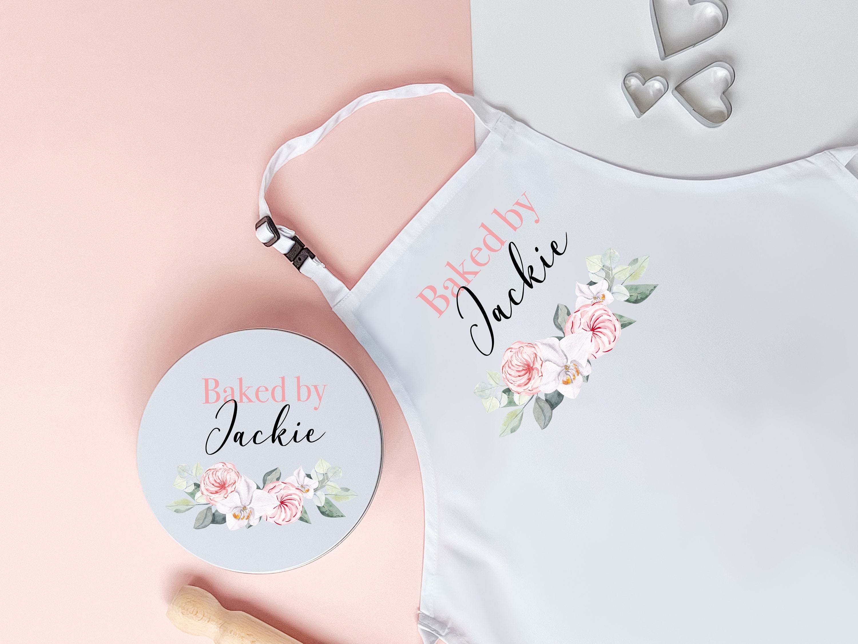 Personalised Apron and Cake Tin Set