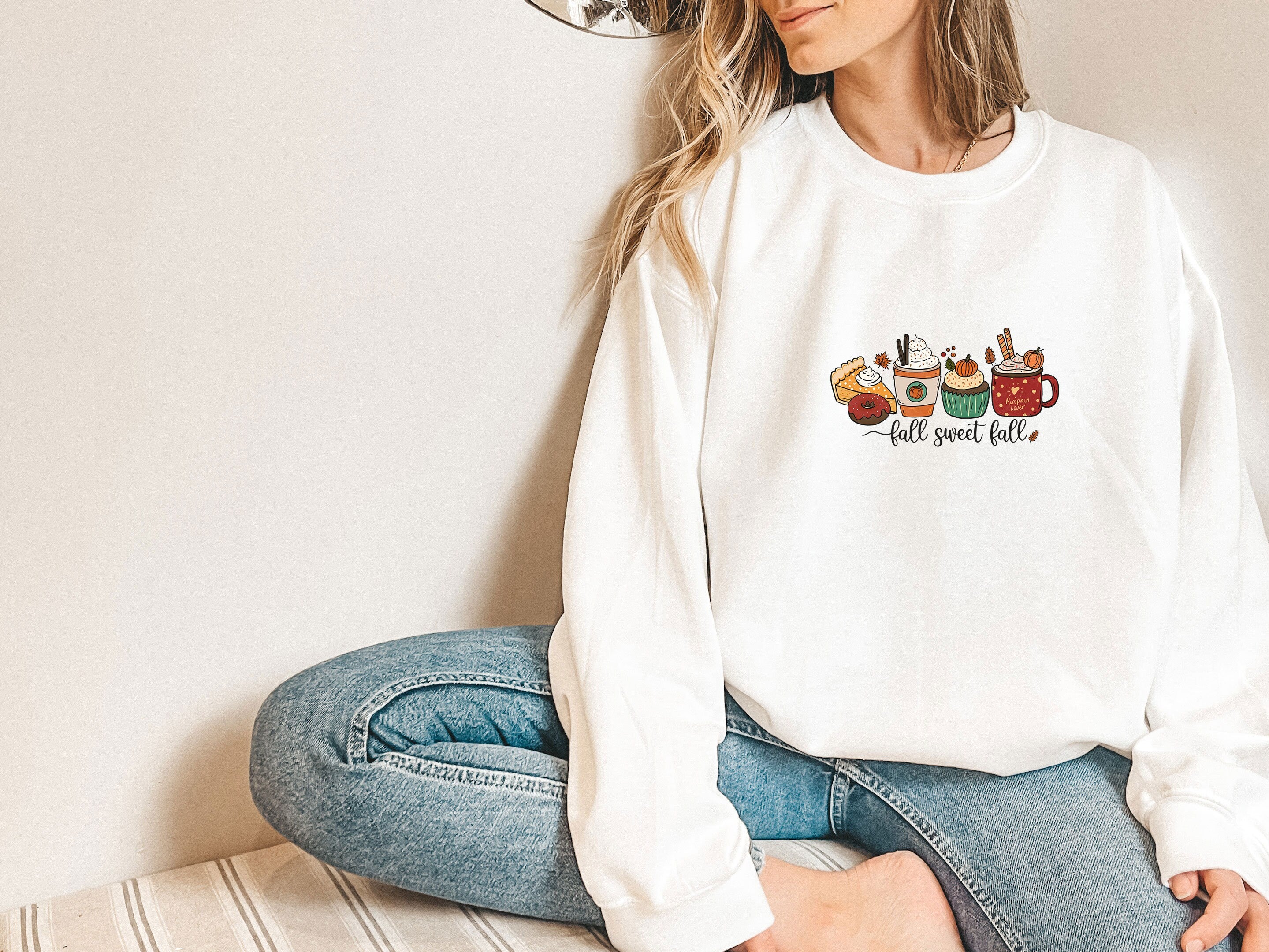 Fall Sweatshirt, Cute Autumn Sweatshirt, Crewneck Sweatshirt, Sweater for Fall, Fall Sweatshirt Women, Coffee Sweatshirt, Womens fall shirt