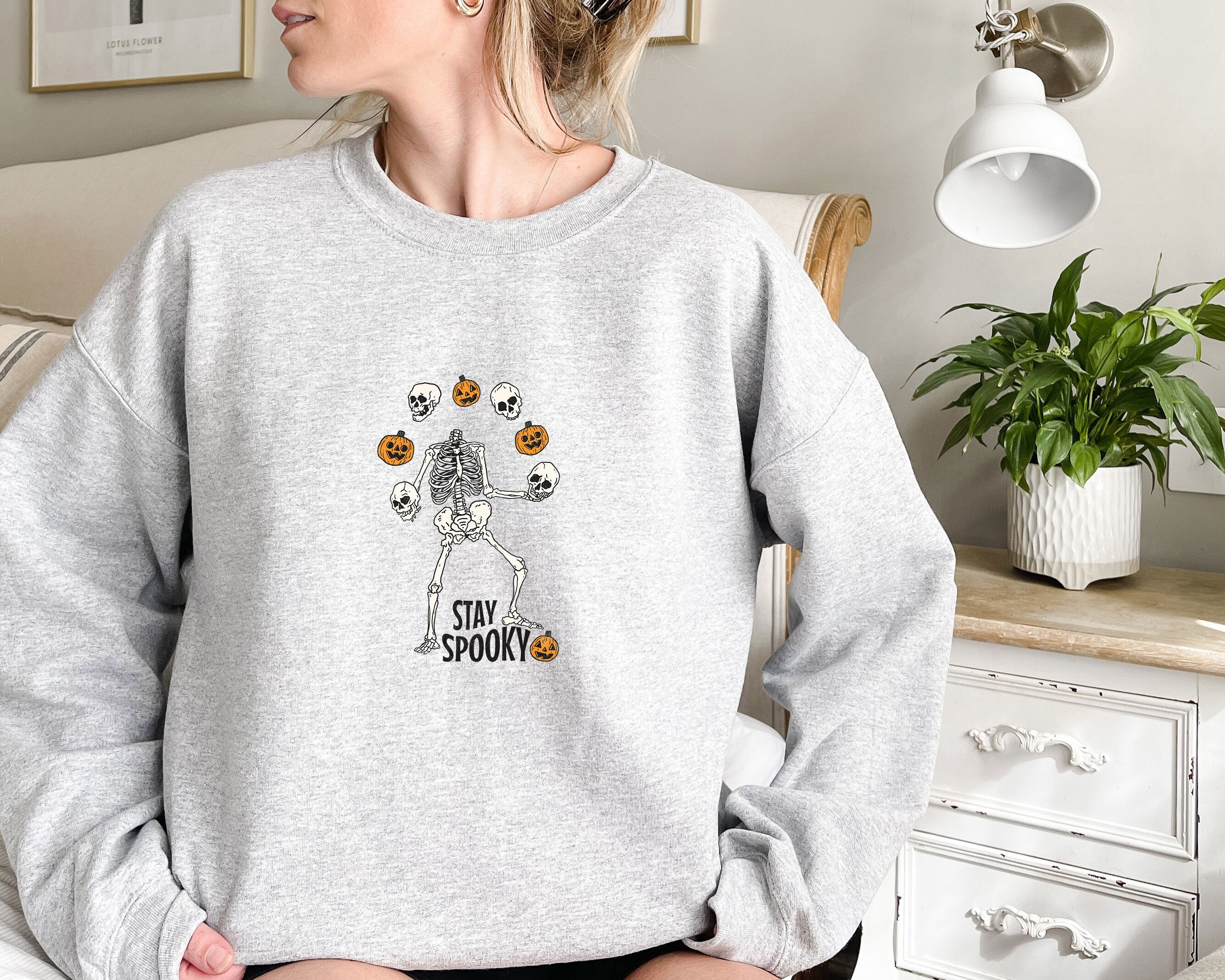 Halloween Sweatshirt, Halloween Crewneck Sweater, Pumpkin Fall Sweater, Spooky Sweatshirt, Funny Halloween Gift, Halloween Party Top