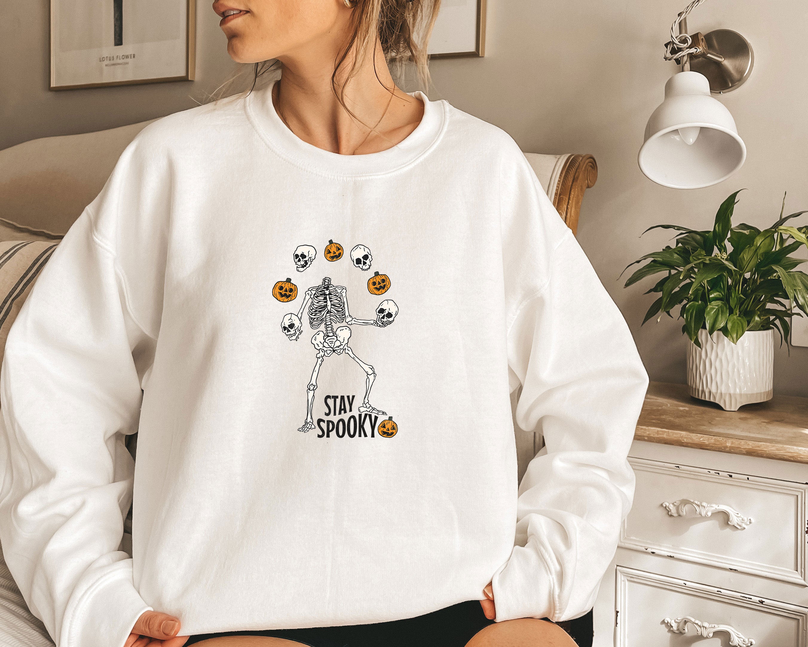 Halloween Sweatshirt, Halloween Crewneck Sweater, Pumpkin Fall Sweater, Spooky Sweatshirt, Funny Halloween Gift, Halloween Party Top