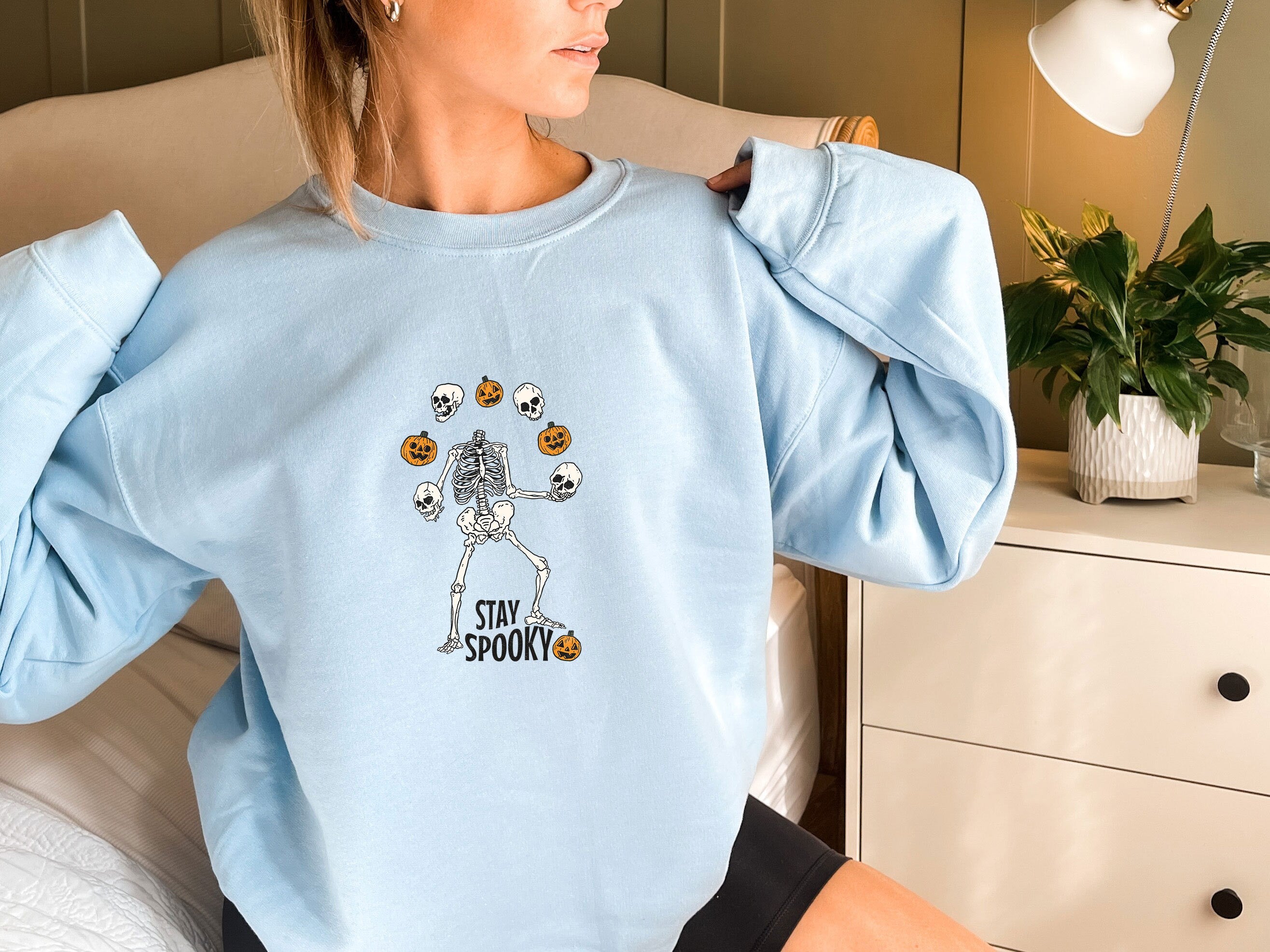 Halloween Sweatshirt, Halloween Crewneck Sweater, Pumpkin Fall Sweater, Spooky Sweatshirt, Funny Halloween Gift, Halloween Party Top